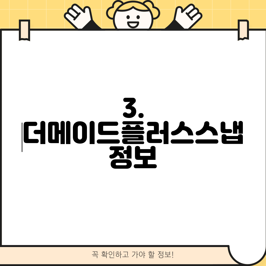 3. 더메이드플러스스냅 정보