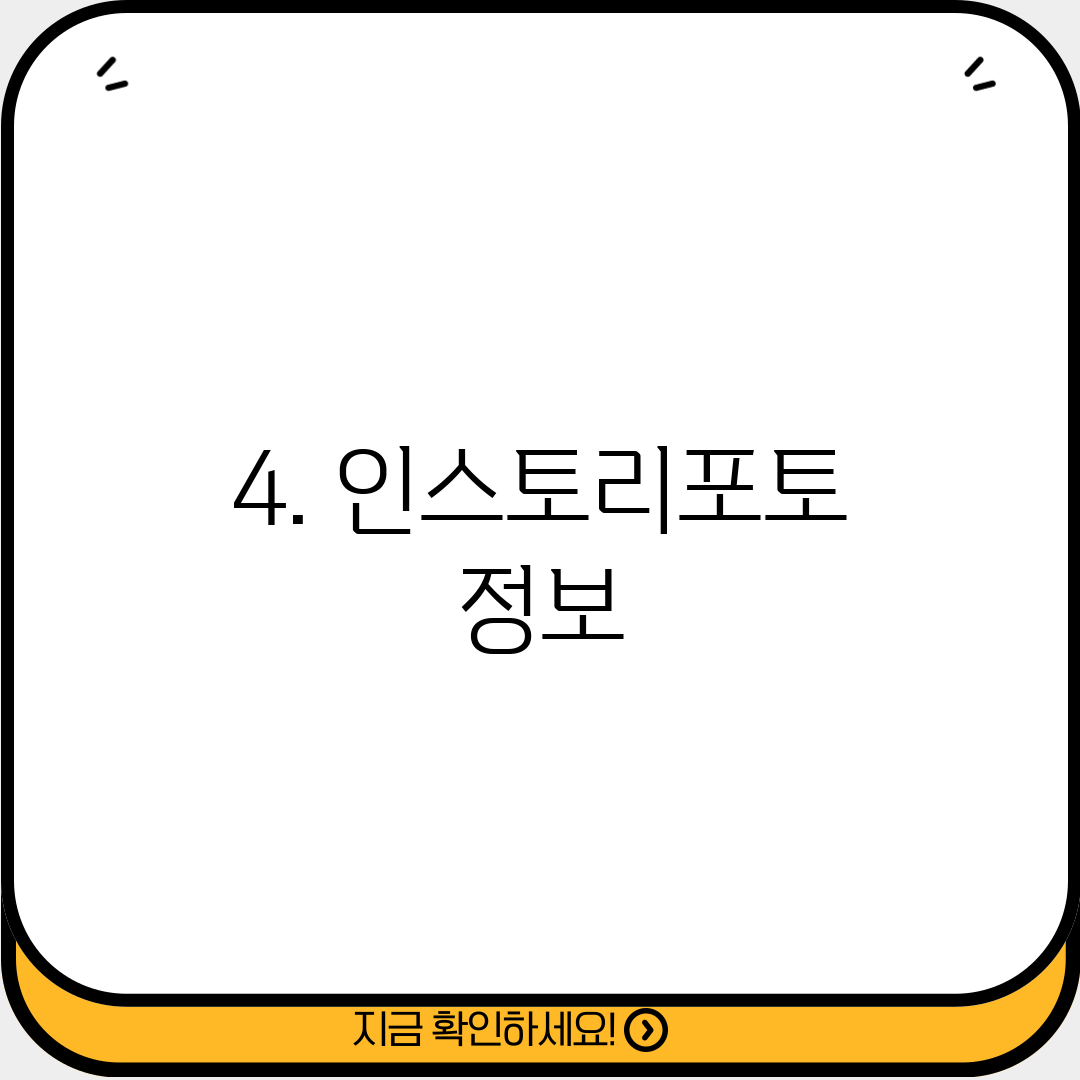 4. 인스토리포토 정보