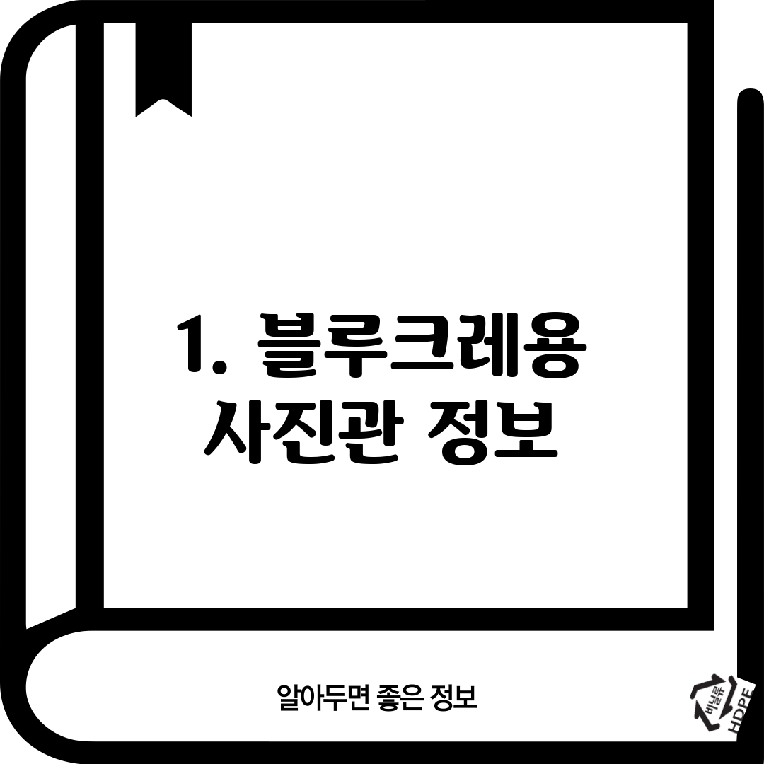 1. 블루크레용 사진관 정보