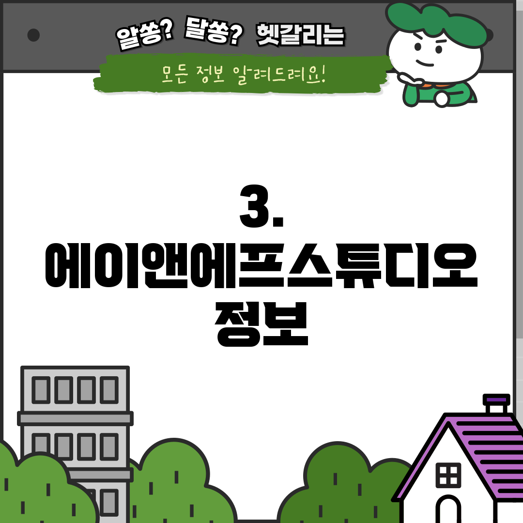 3. 에이앤에프스튜디오 정보
