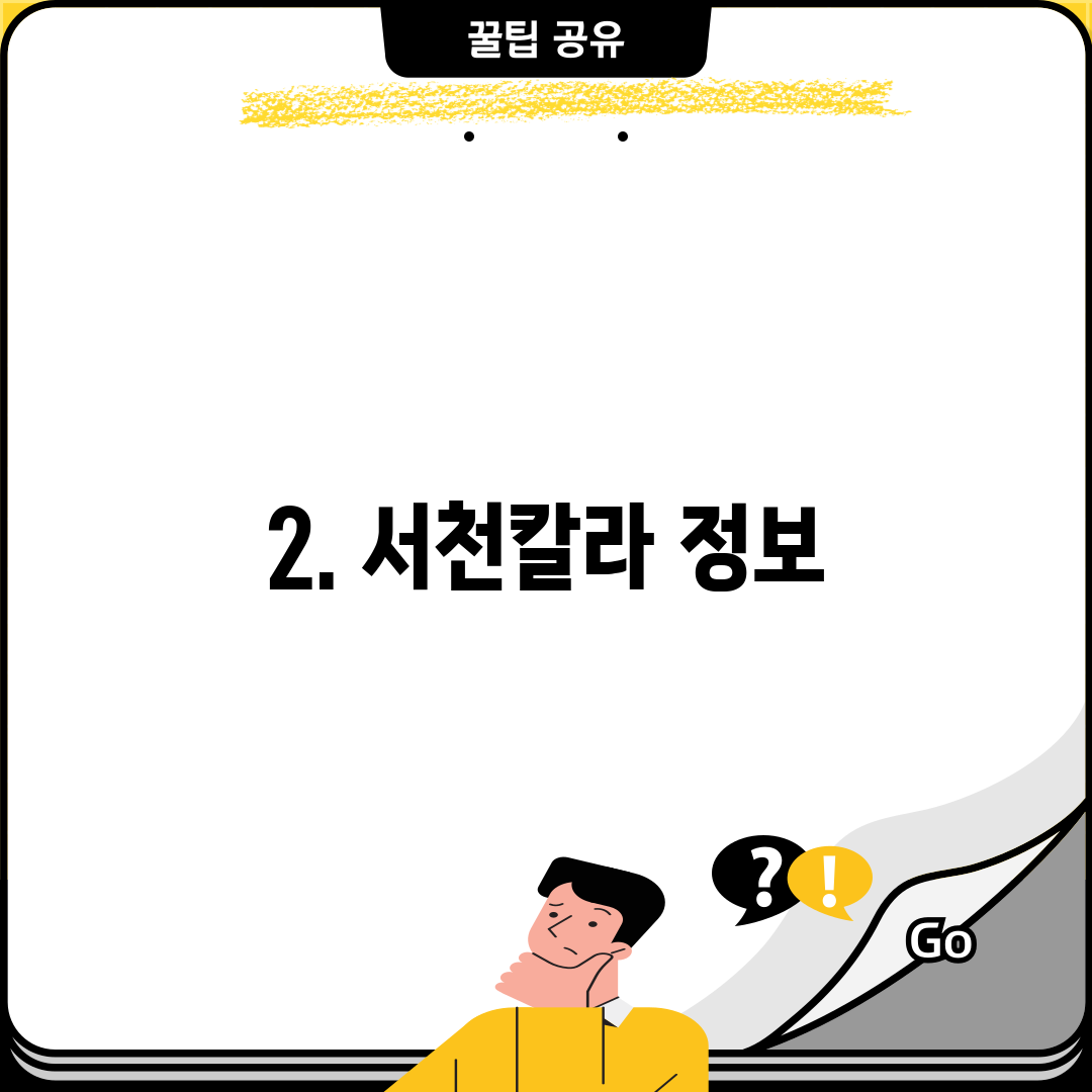 2. 서천칼라 정보