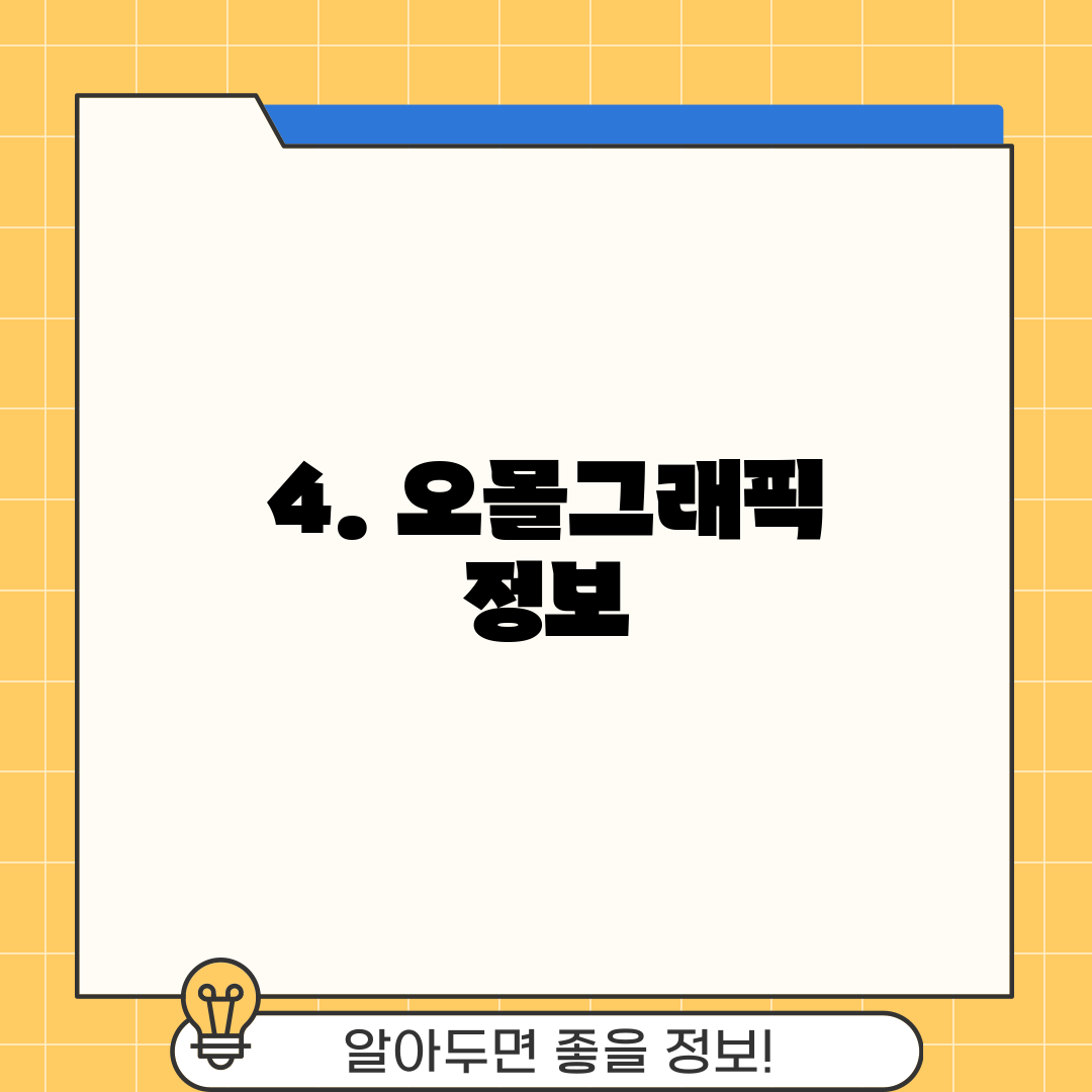 4. 오몰그래픽 정보