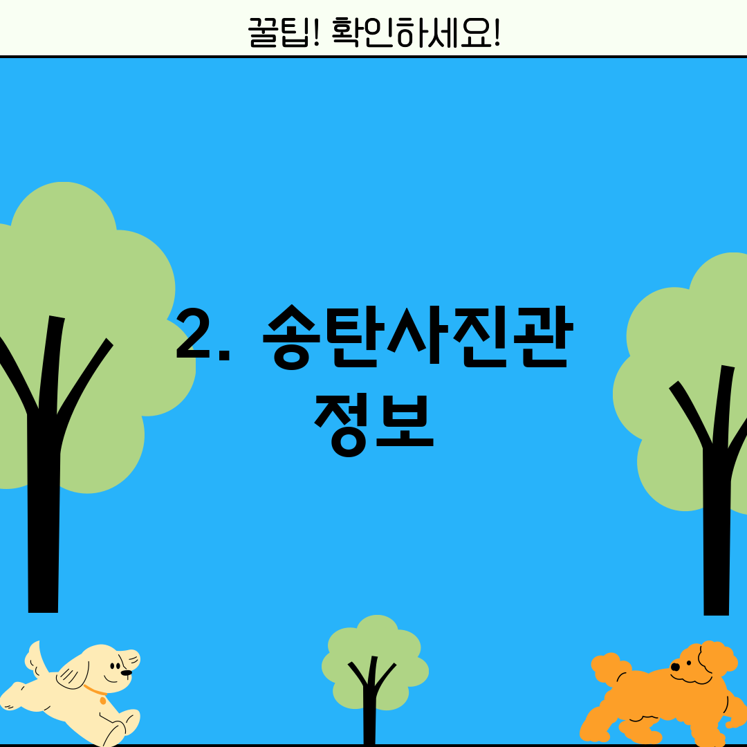 2. 송탄사진관 정보