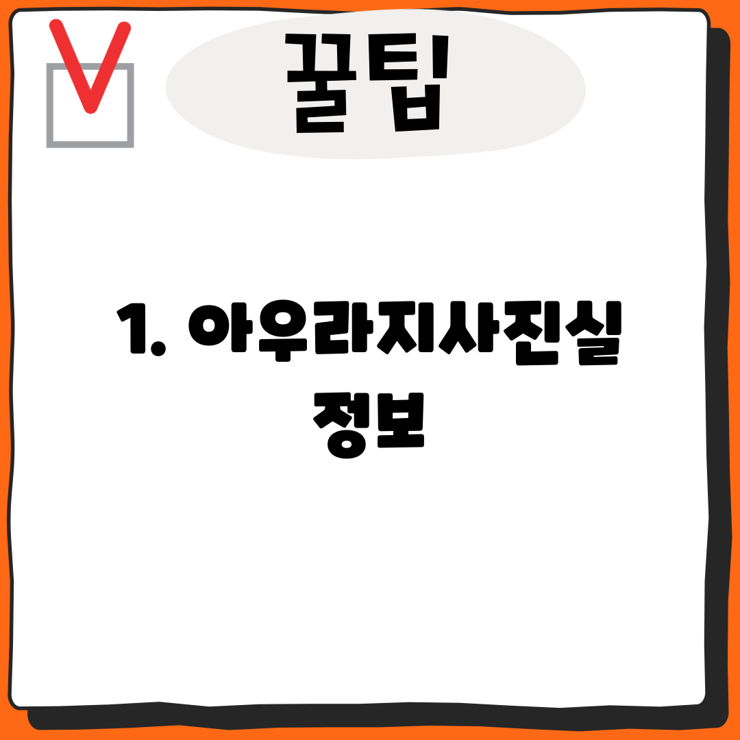 1. 아우라지사진실 정보