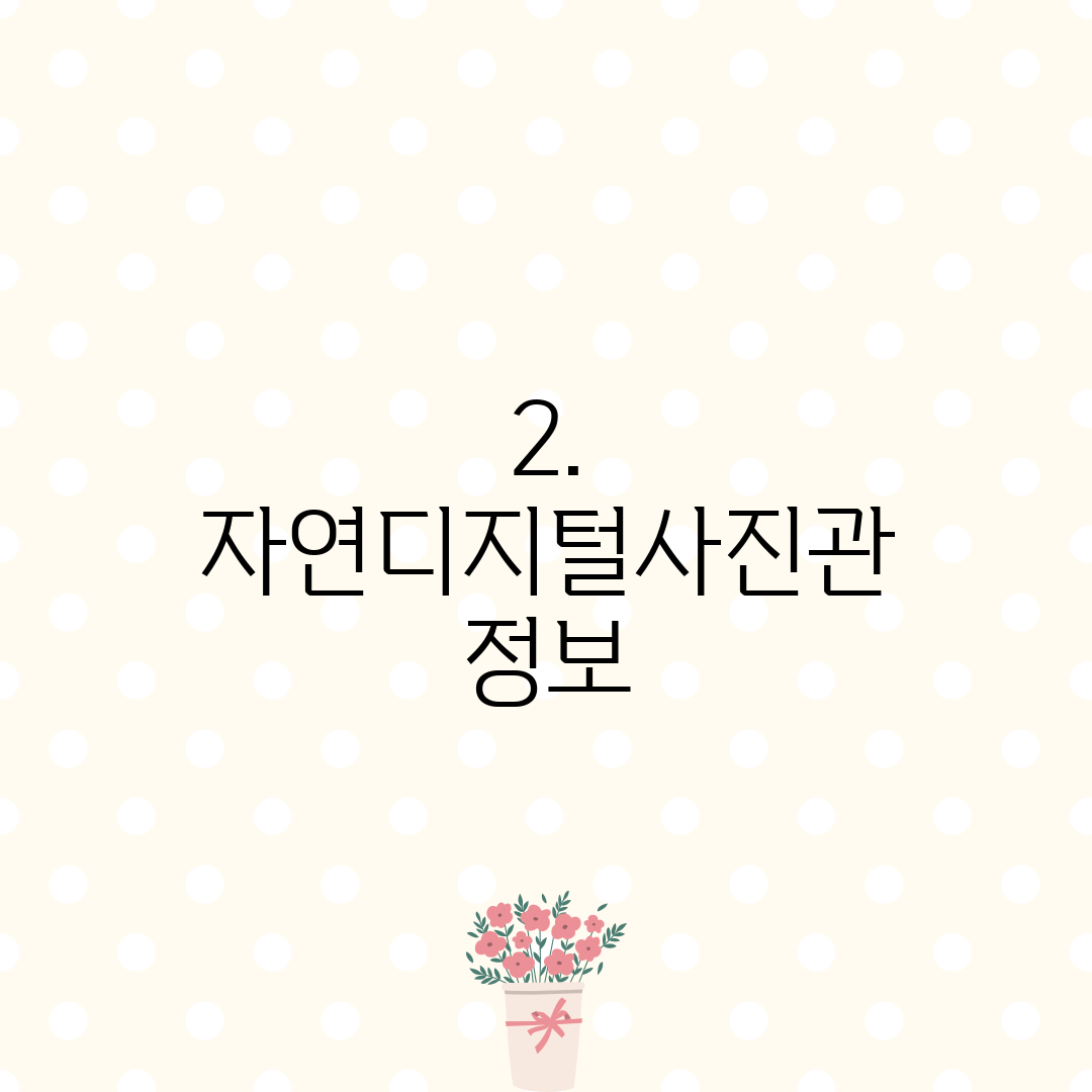 2. 자연디지털사진관 정보
