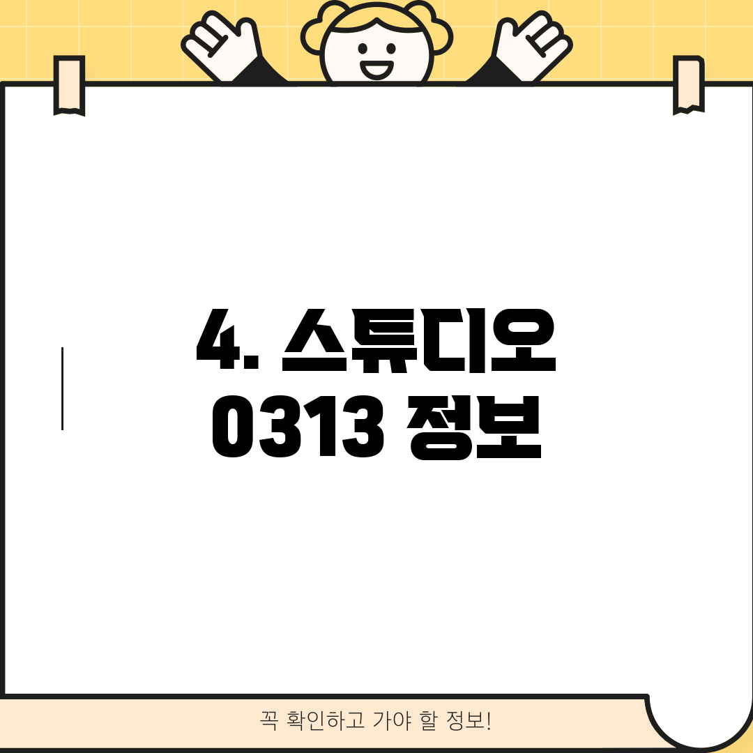 4. 스튜디오 0313 정보