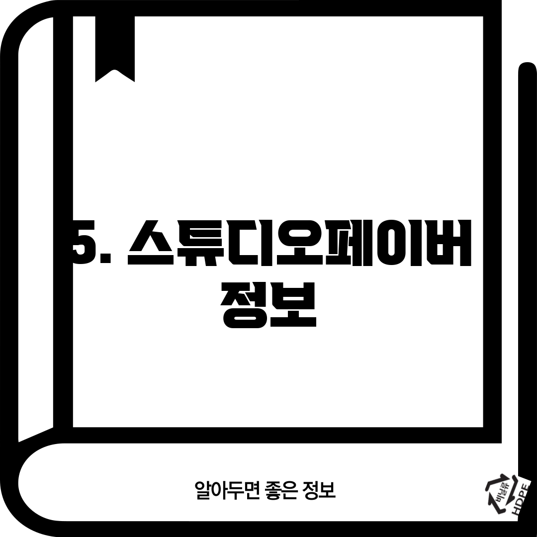 5. 스튜디오페이버 정보