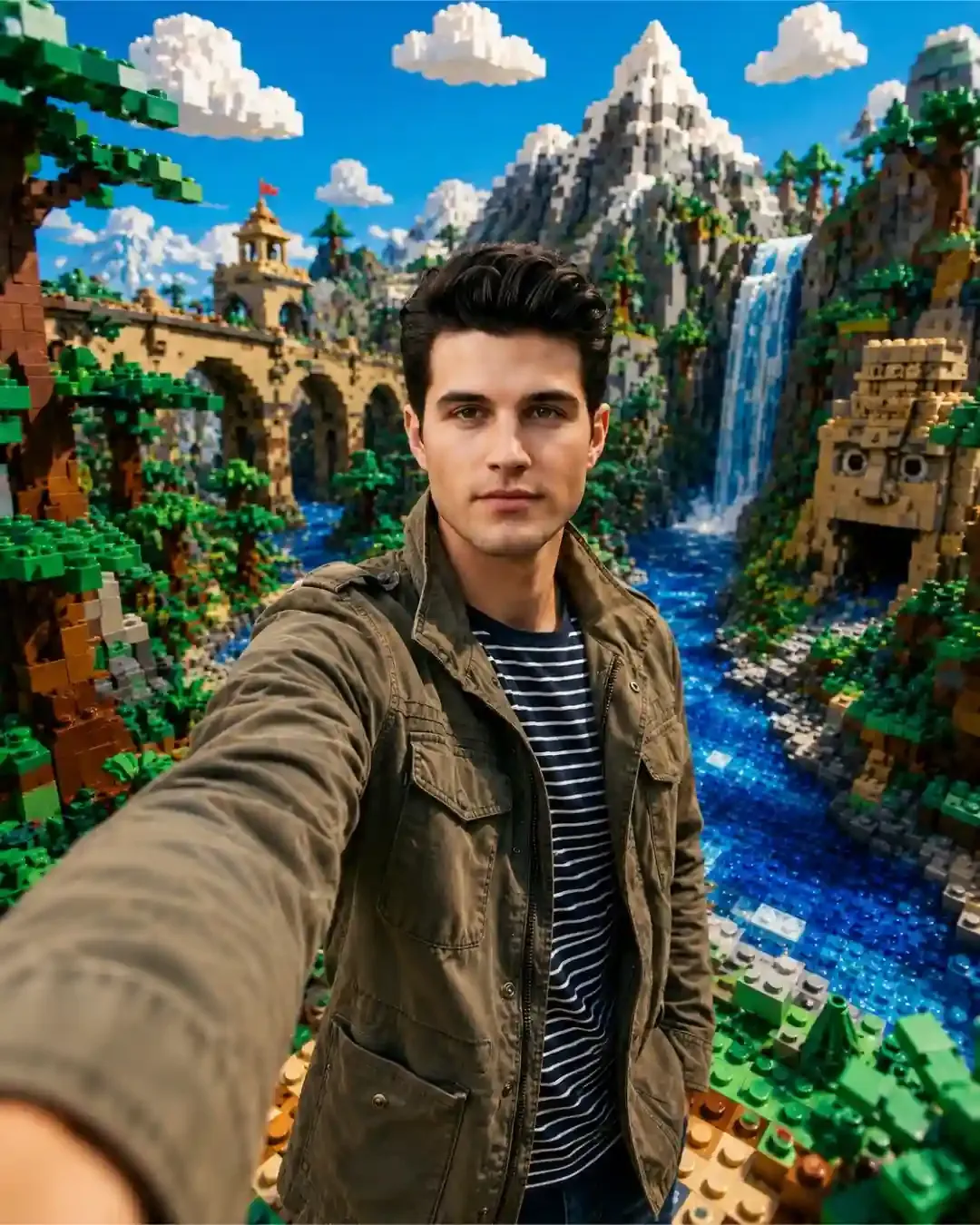 LEGO World Selfie Photo Ai Prompt - ChatGPT Generated Prompt Result (After)