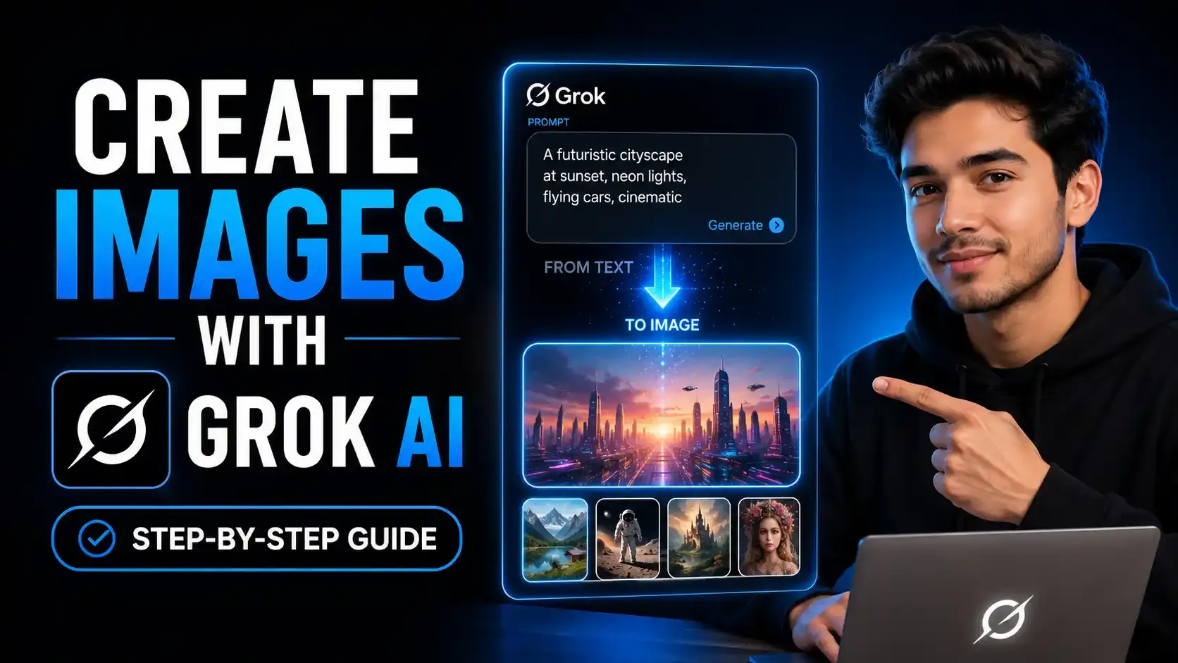 How to create images using Grok AI with chat and Imagine image generator