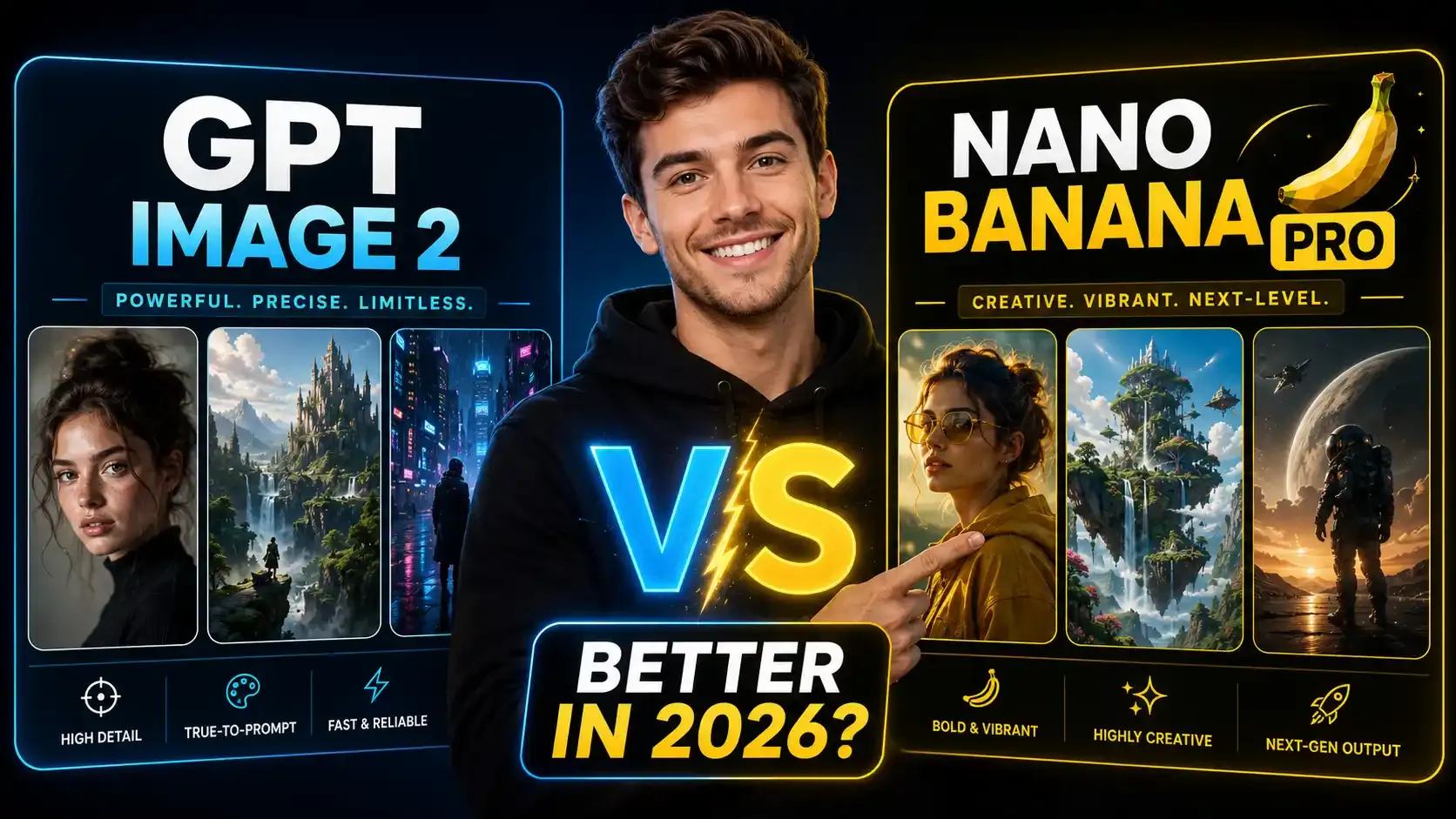 GPT Image 2 vs Nano Banana Pro AI image generator comparison in 2026