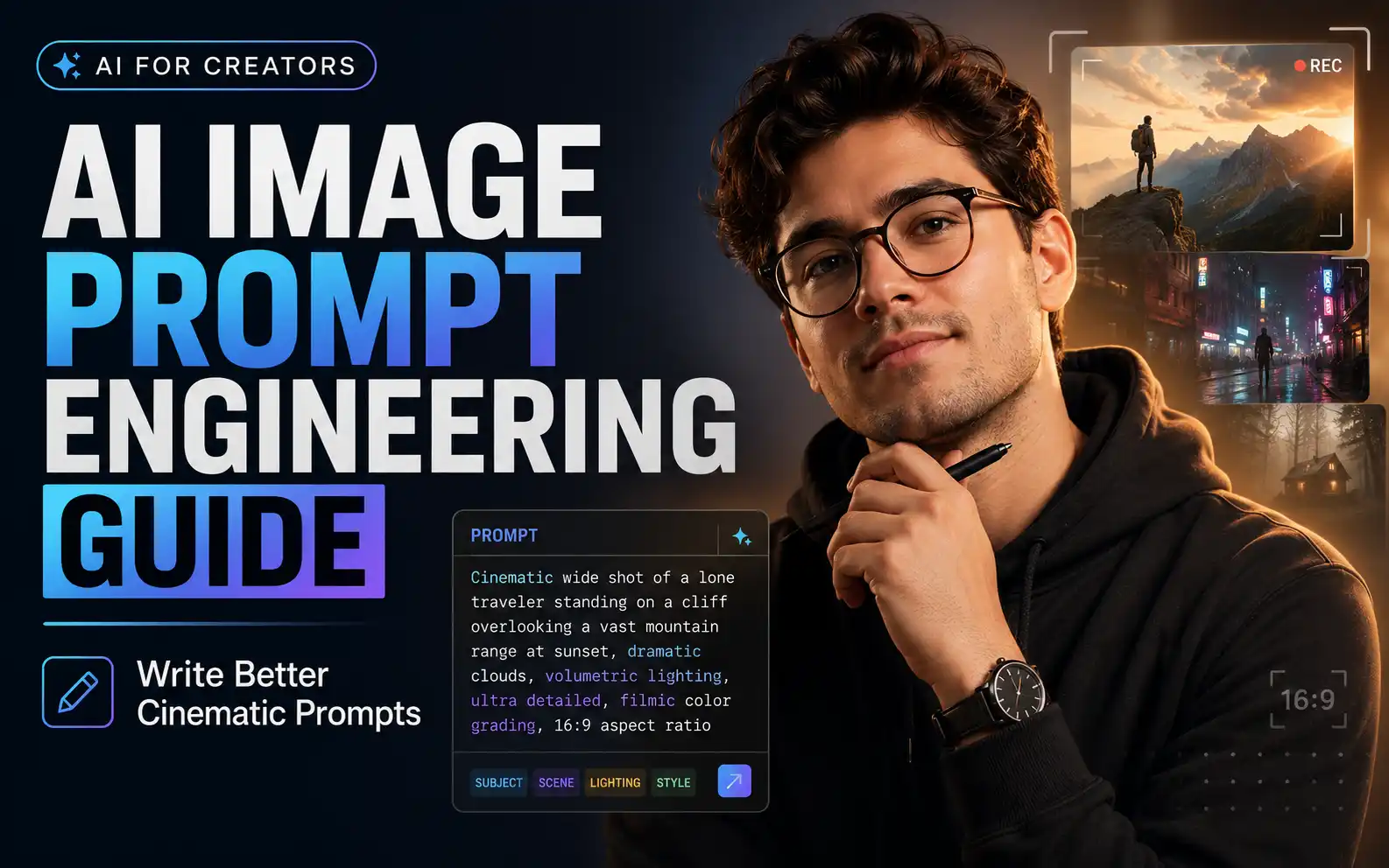 AI image prompt engineering guide for creating cinematic AI images with ChatGPT Gemini and Nano Banana Pro