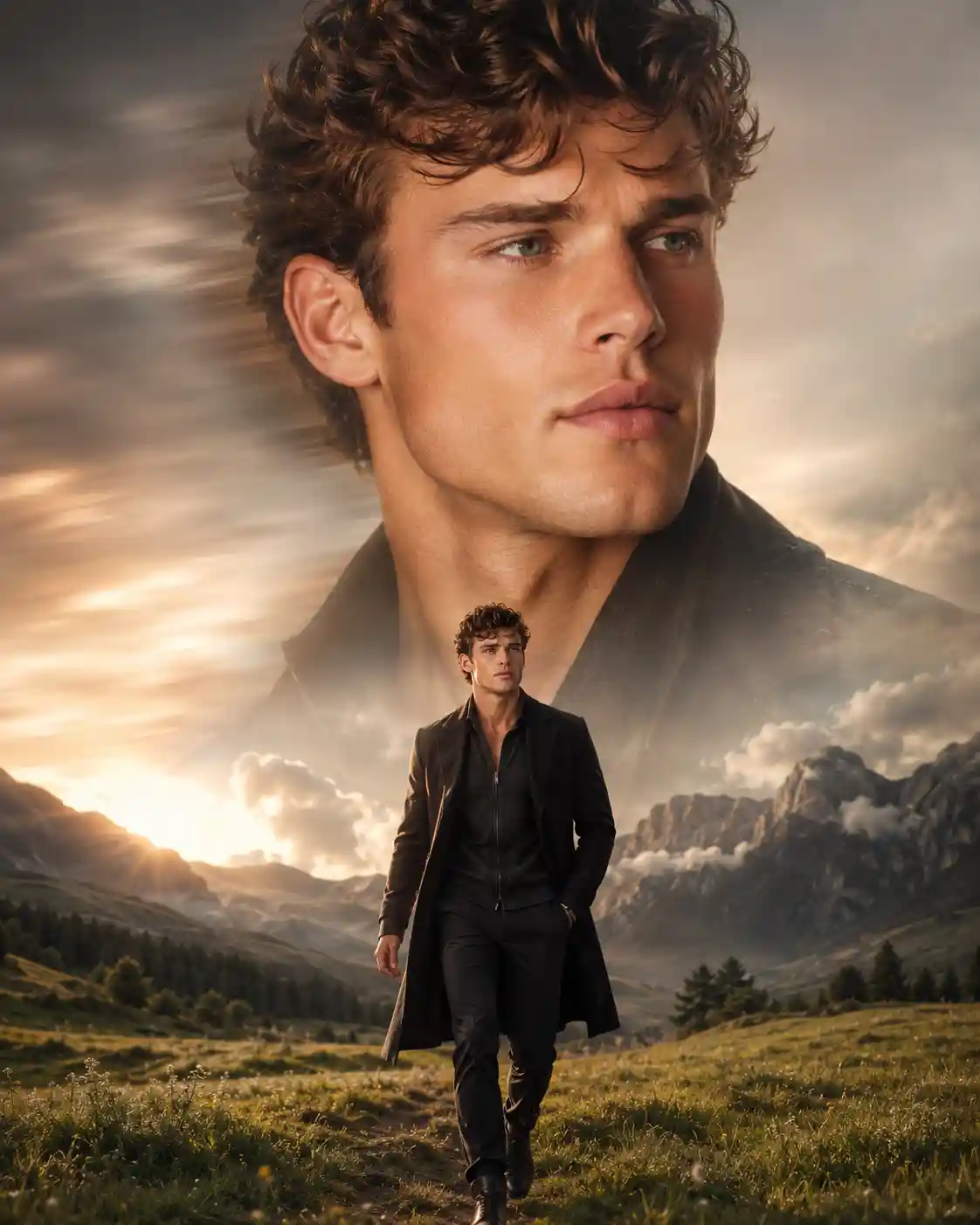 ChatGPT Cinematic Double Portrait Movie Poster Prompt - ChatGPT Generated Prompt Result (After)