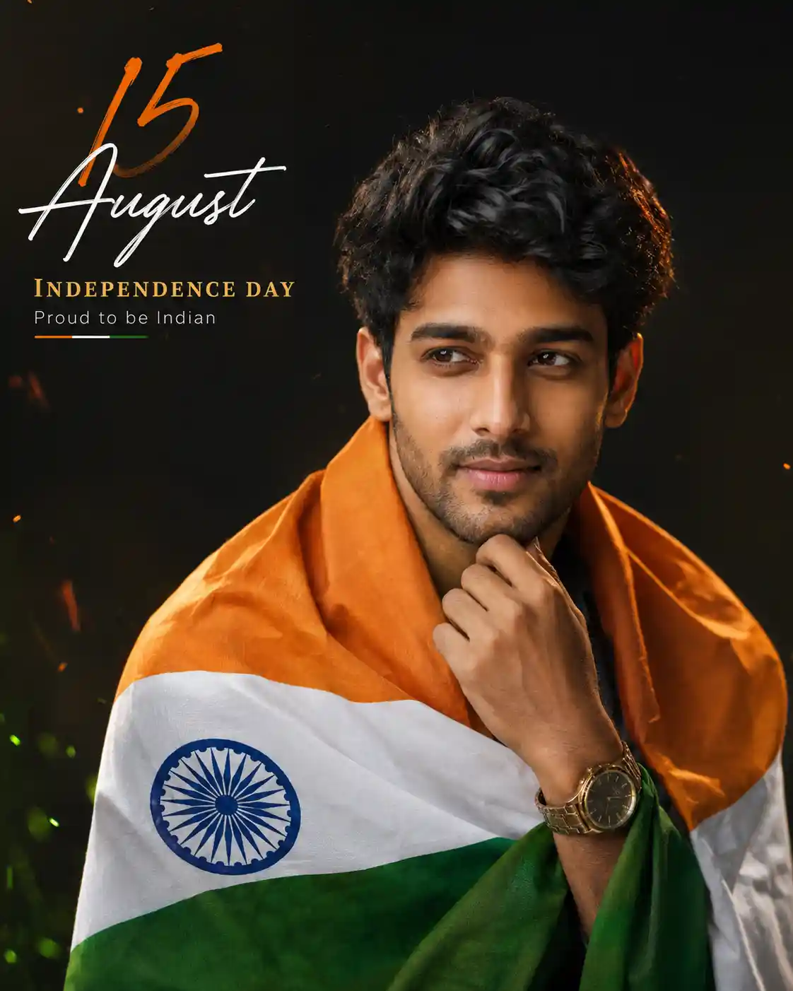 Ultra-Realistic Independence Day Tricolor Portrait Poster AI Prompt - ChatGPT Prompt Result (After)