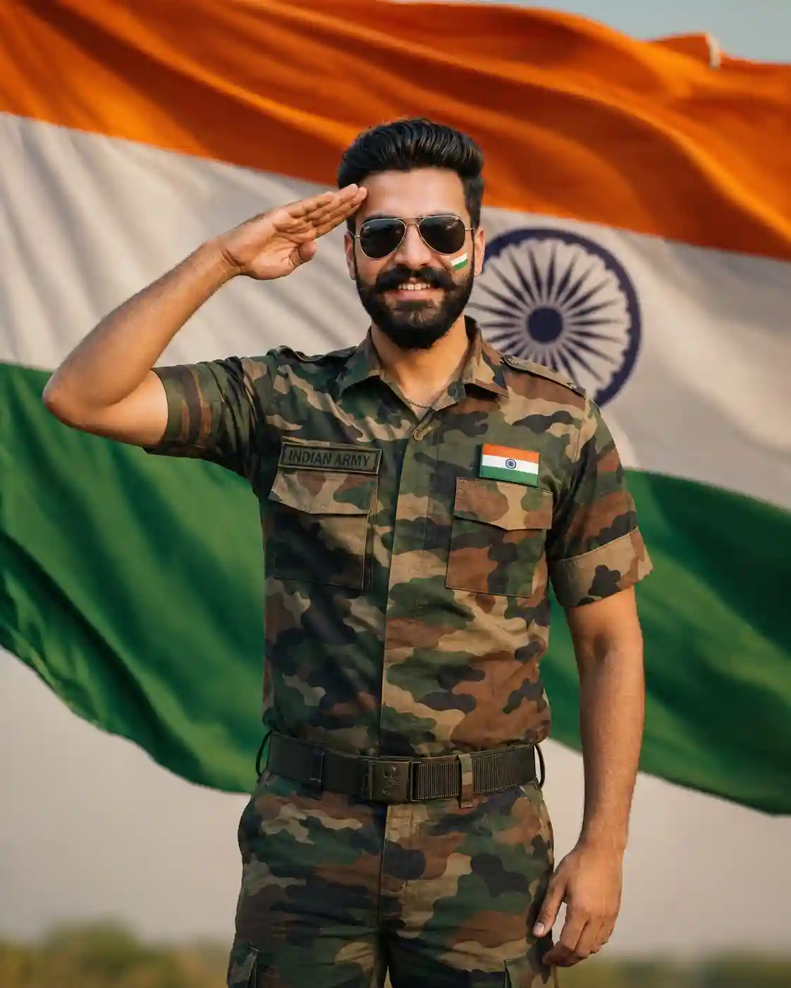 Ultra-Realistic Indian Army Independence Day Portrait AI Prompt - ChatGPT Prompt Result (After)