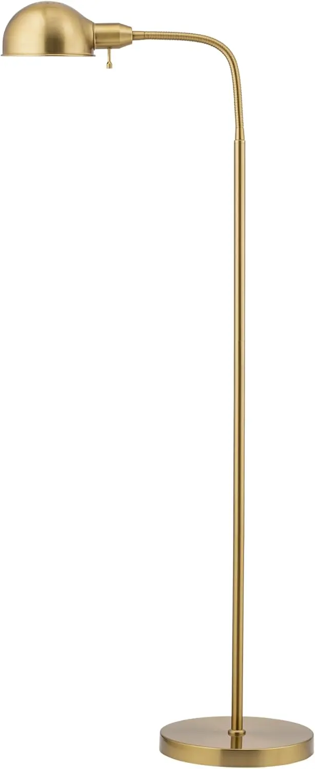 Antique Brass Adjustable Floor Lamp – Elegant Reading & Living Room Light