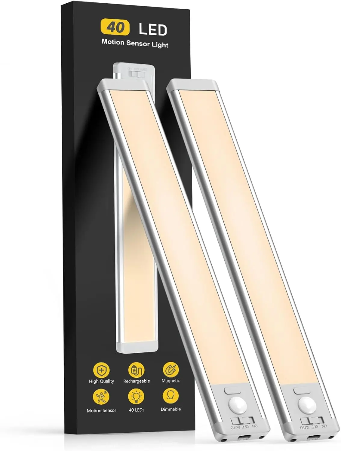 Sleek Rechargeable Motion Sensor Under-Cabinet Lights for Modern Homes