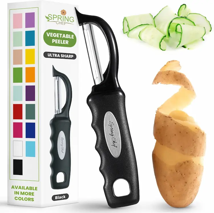 Premium Swivel Vegetable Peeler with Soft Grip for Effortless Kitchen Prep