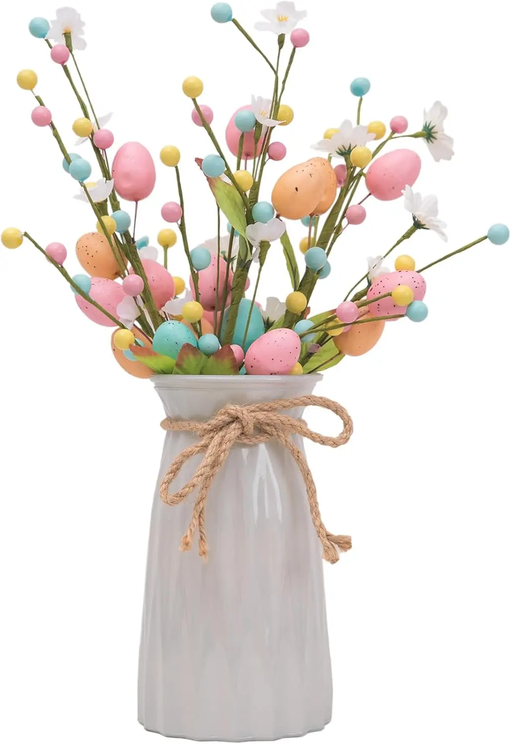 Pastel Easter Egg Floral Stems Set – Spring Decor Sprays for Wreaths, Vases & Centerpieces