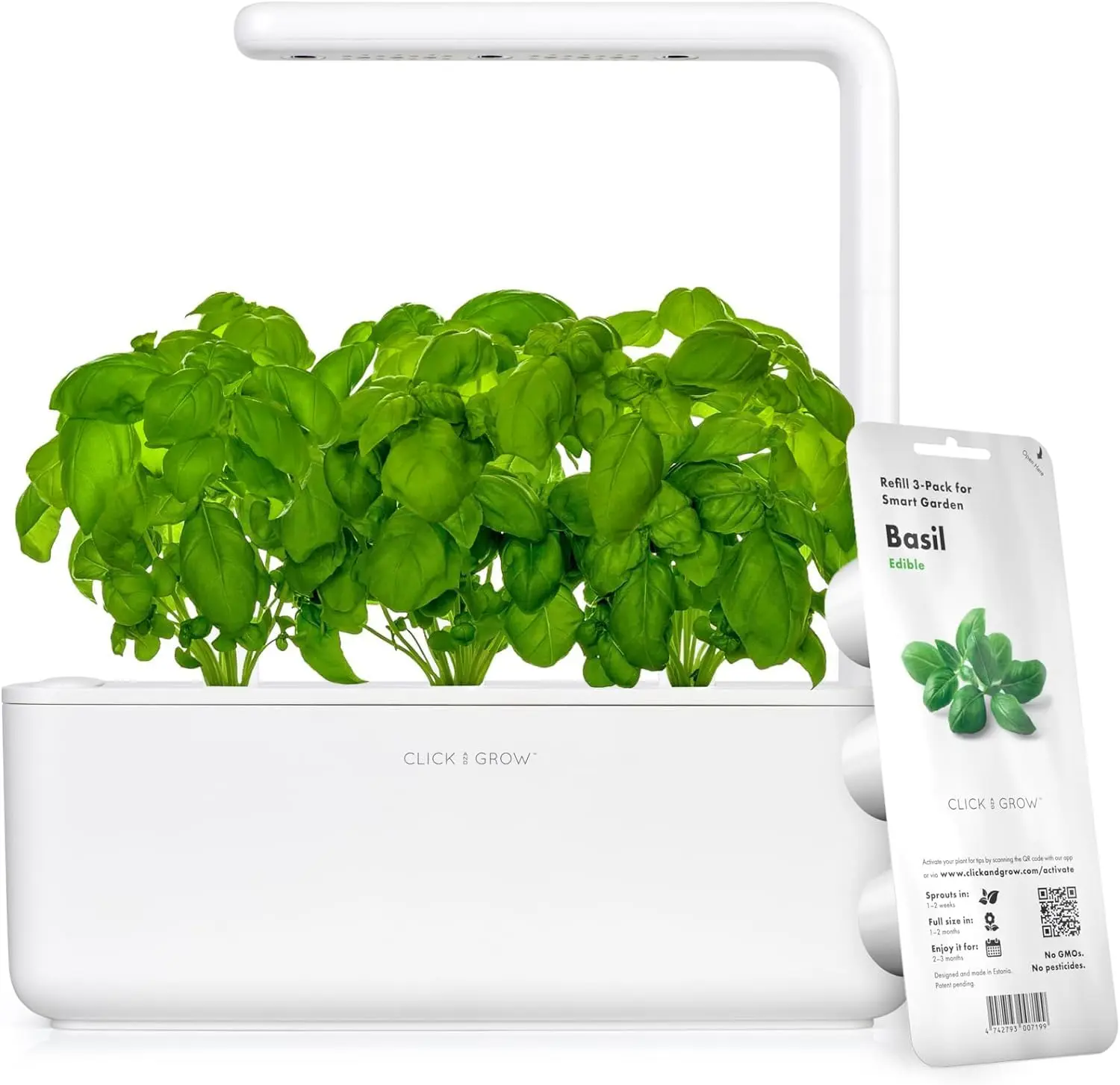 Click & Grow Smart Indoor Herb Garden Kit with Grow Light (White)