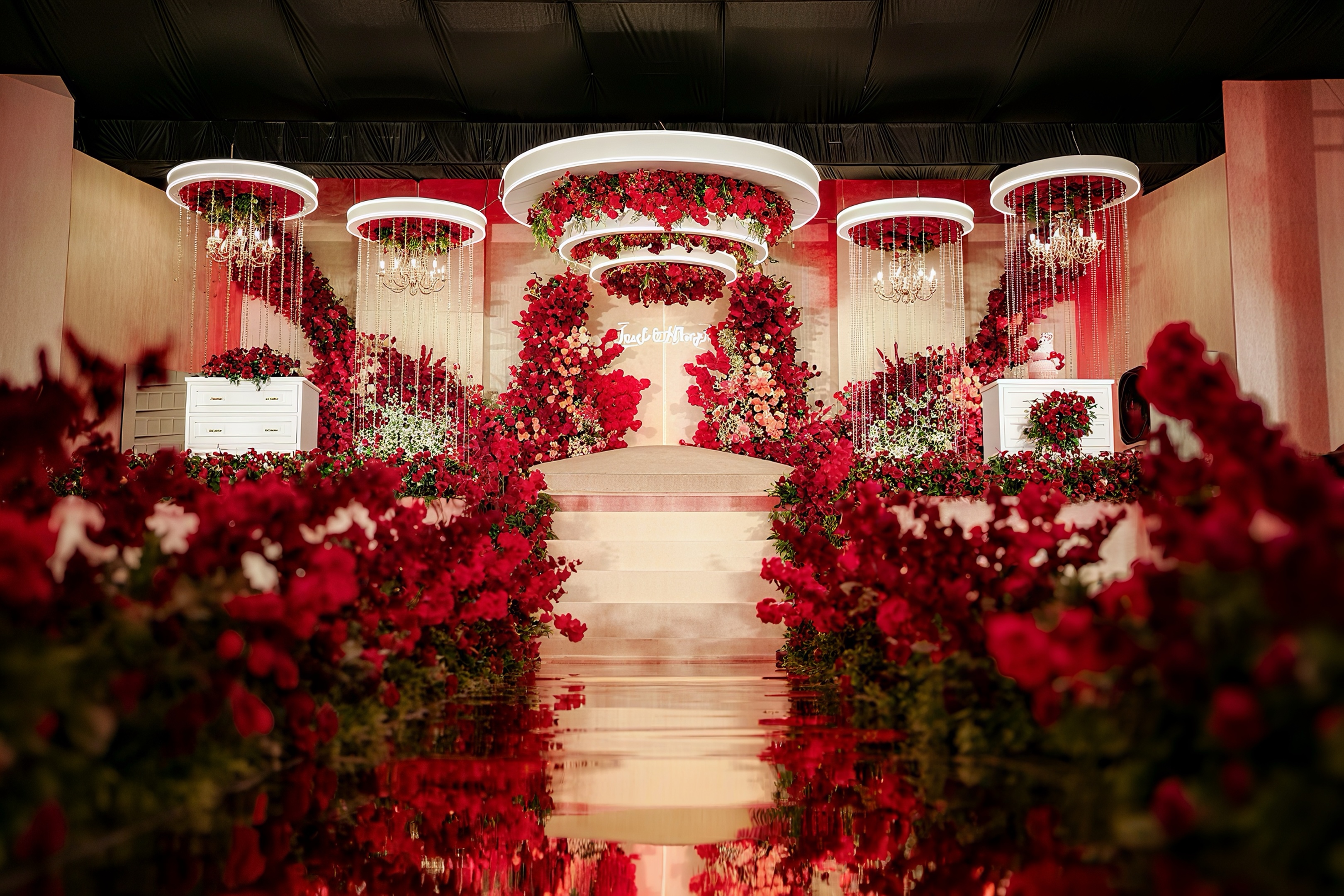 Crimson Red Luxury Decoration