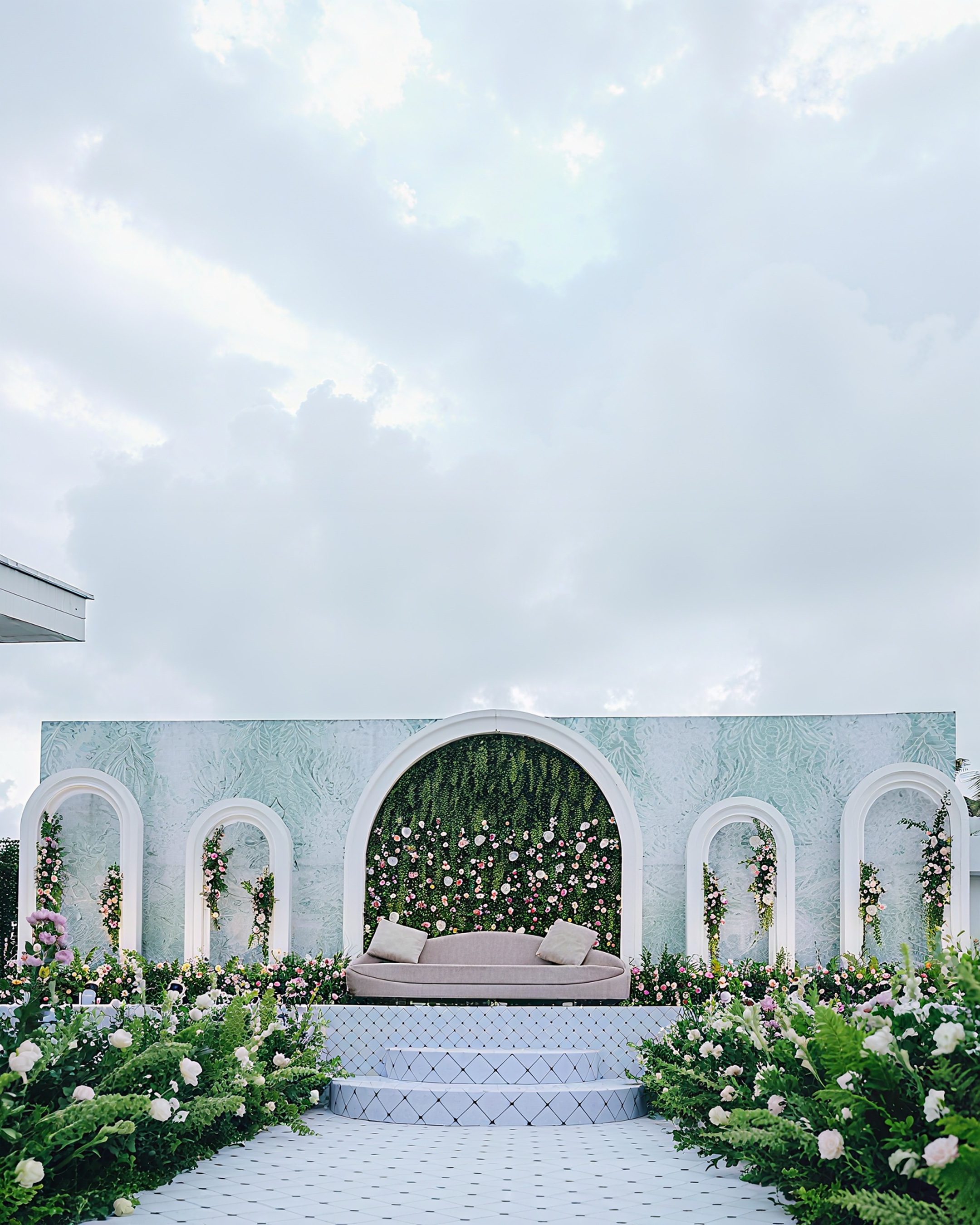 Outdoor Modern Pastel Blue Decoration