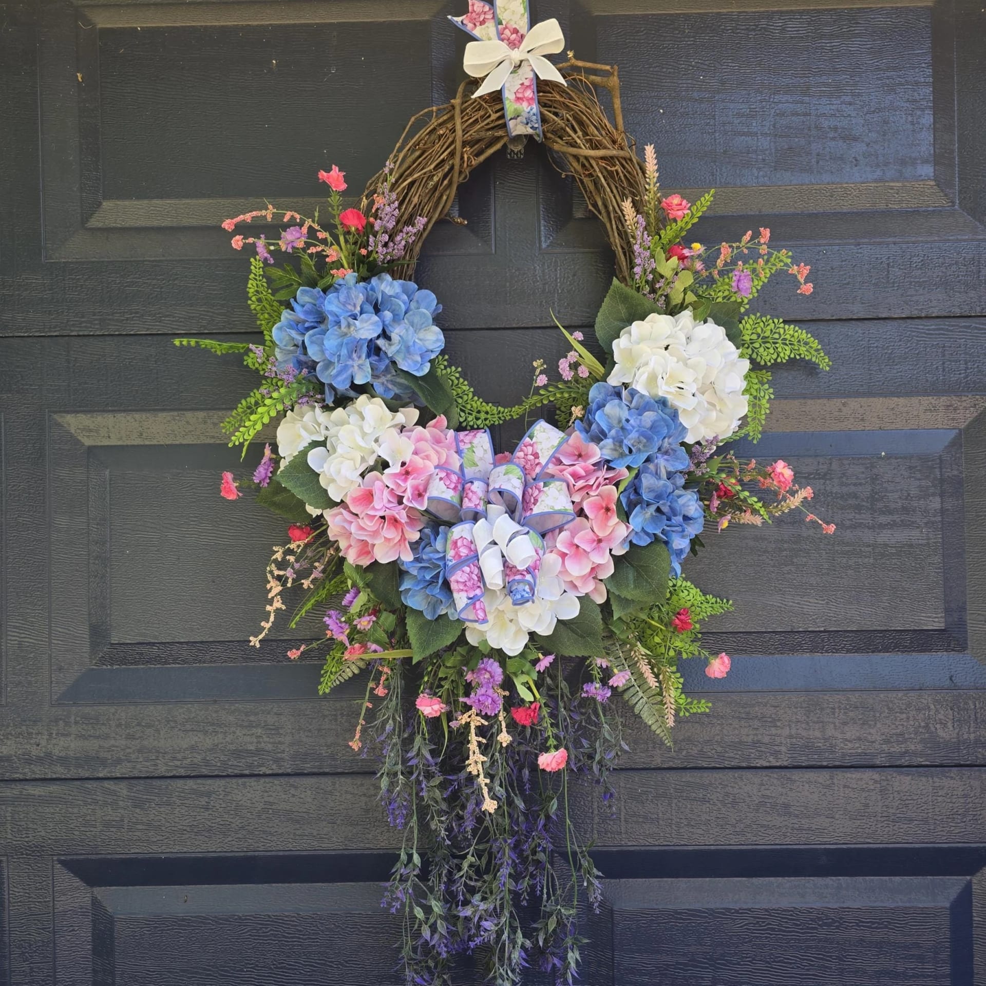 Hydrangea Wreath for Front Door