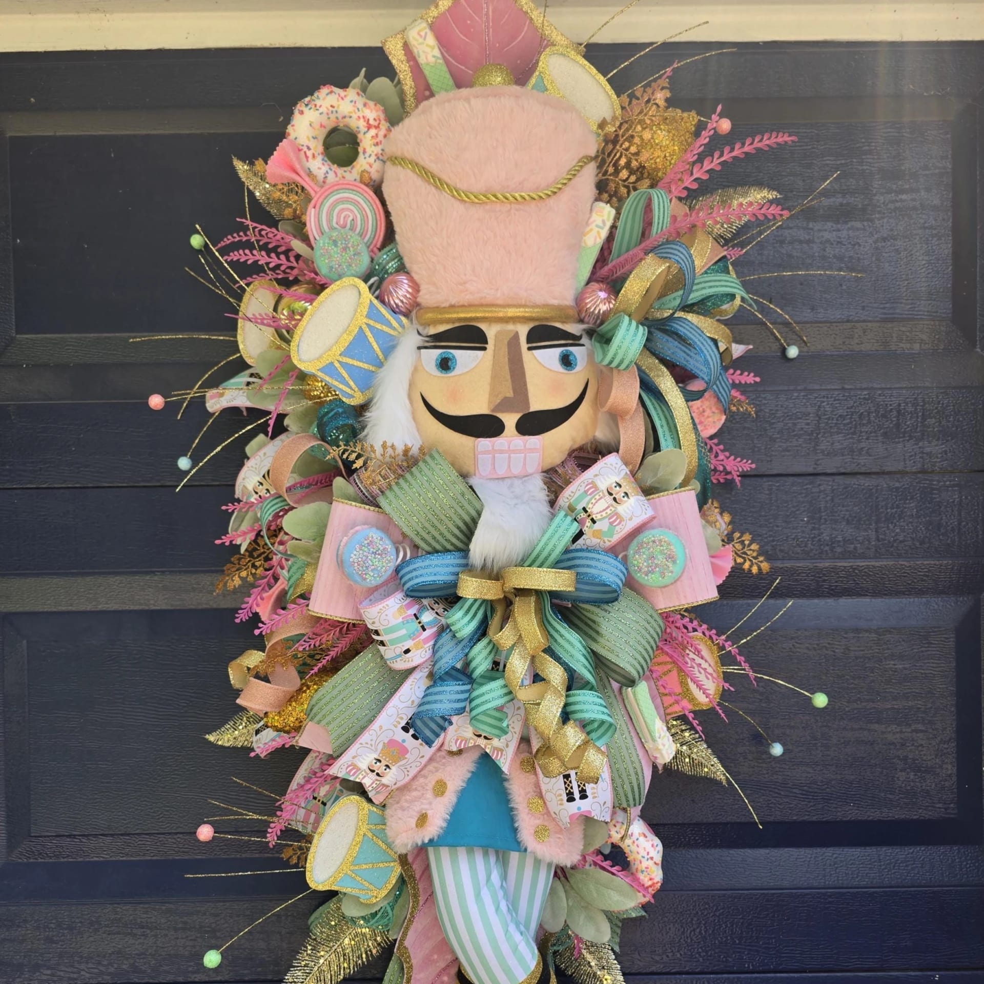 Whimiscal Candy Christmas Door Decoration