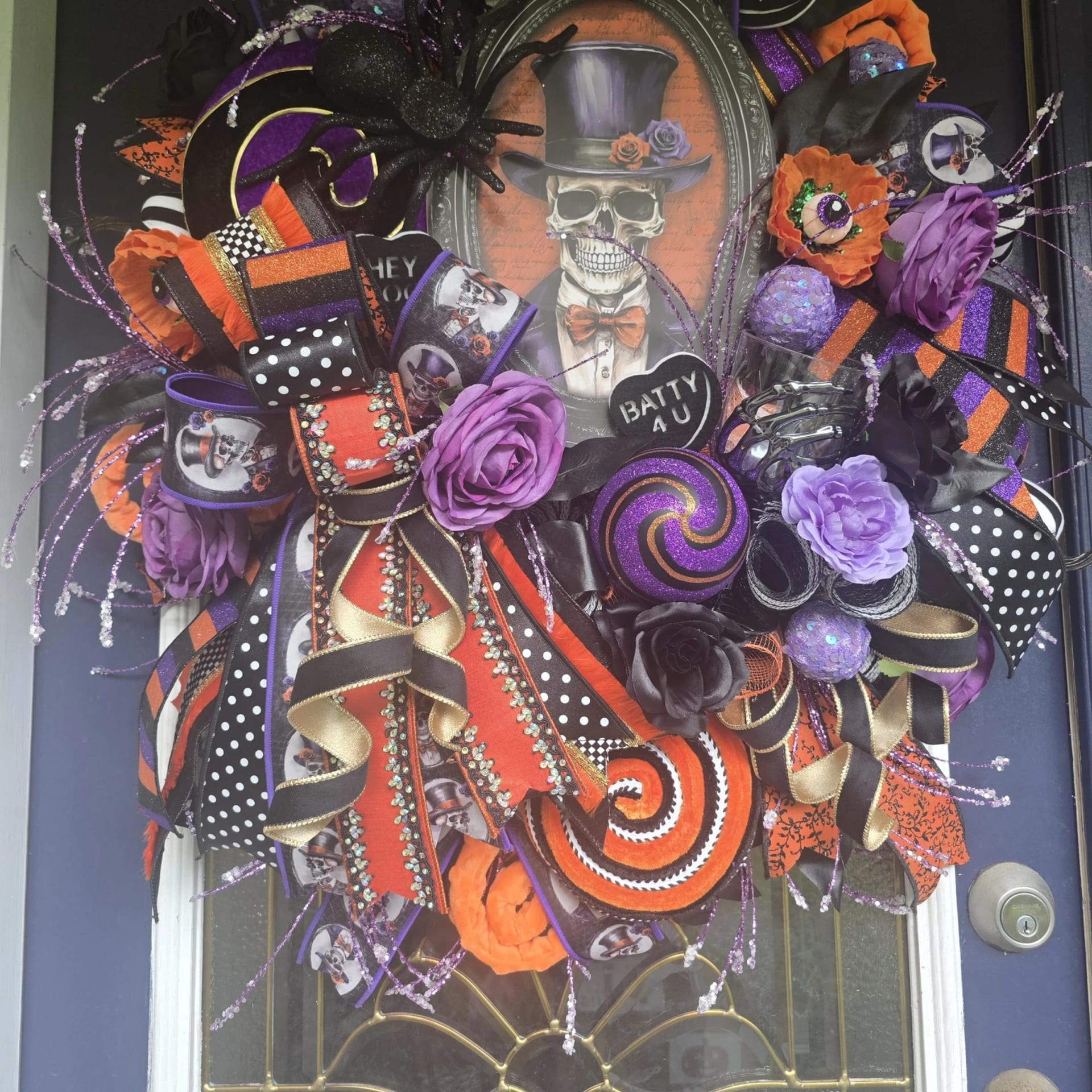 Purple Orange Black Halloween Decor