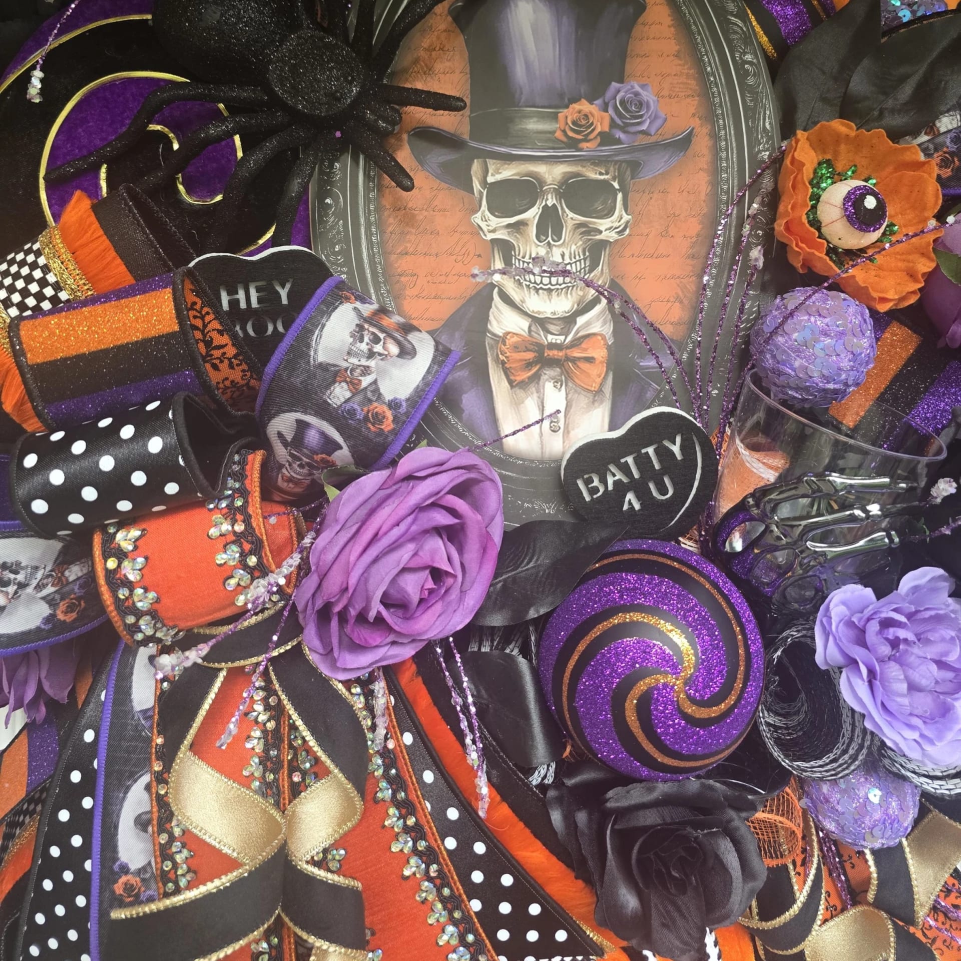 Purple Orange Black Halloween Decor, photograph 2