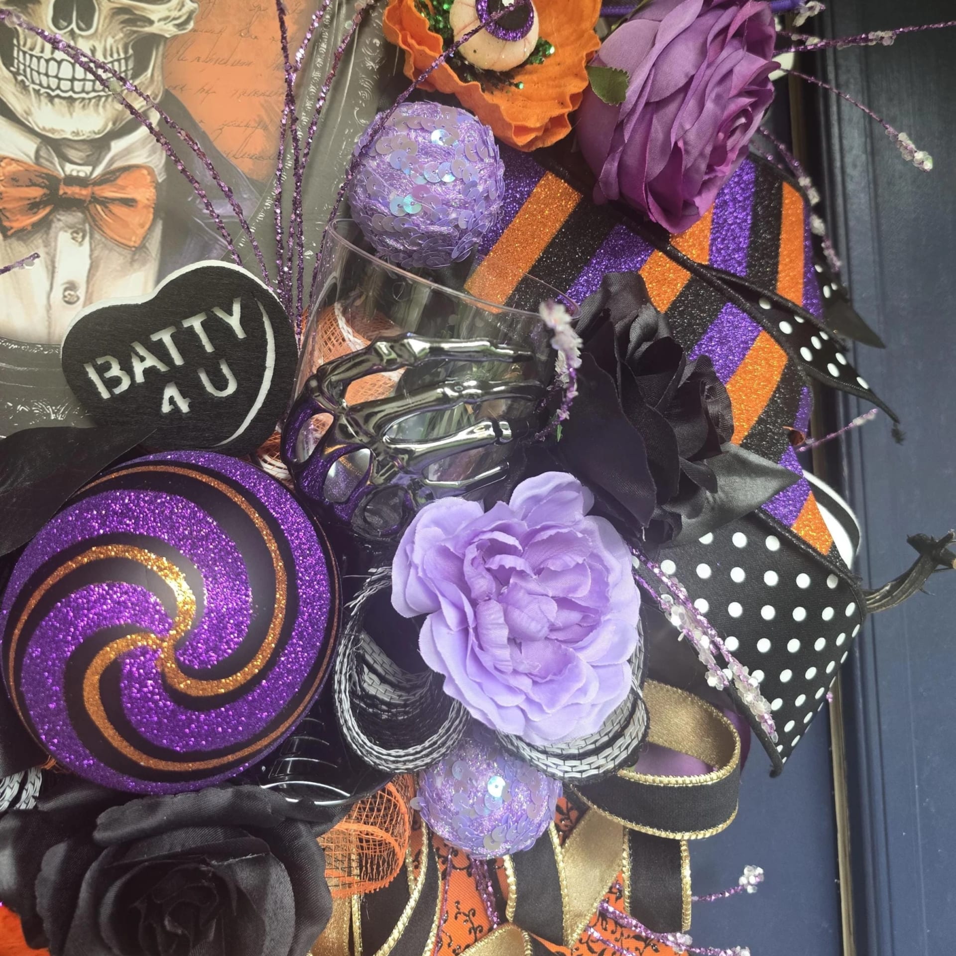 Purple Orange Black Halloween Decor, photograph 6