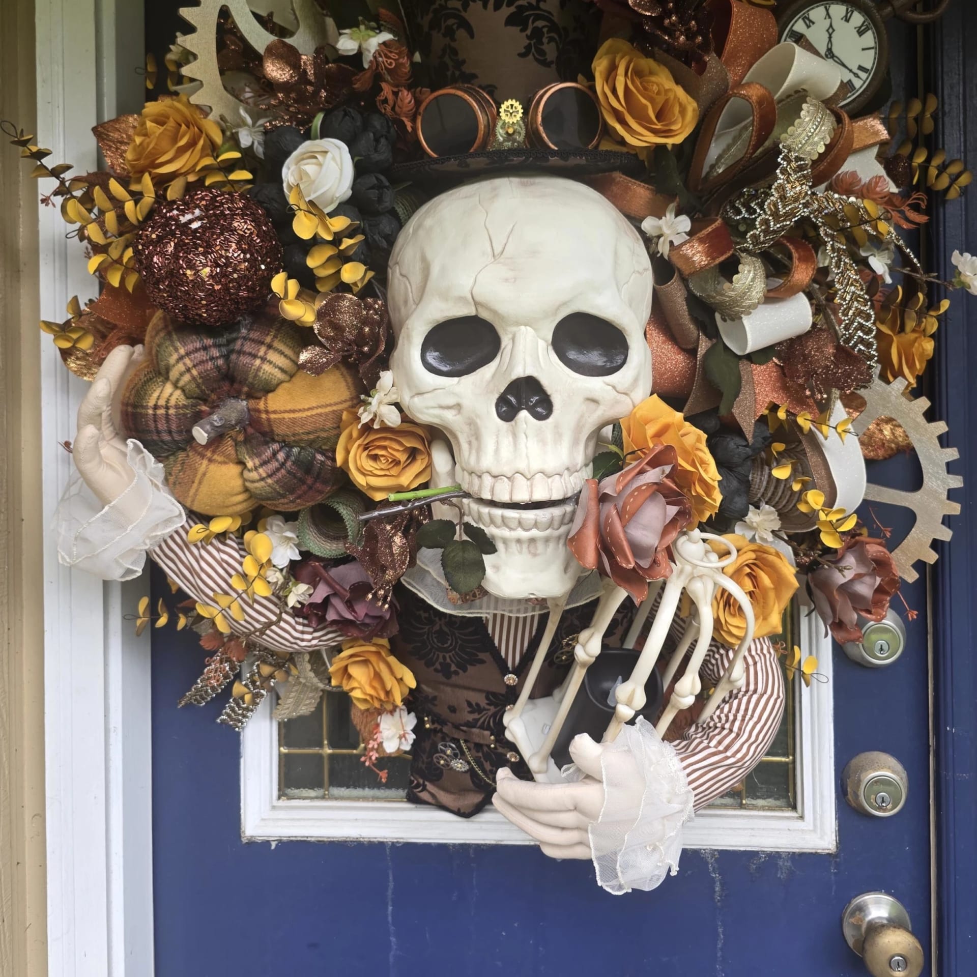 Victorian Steampunk Halloween Wreath