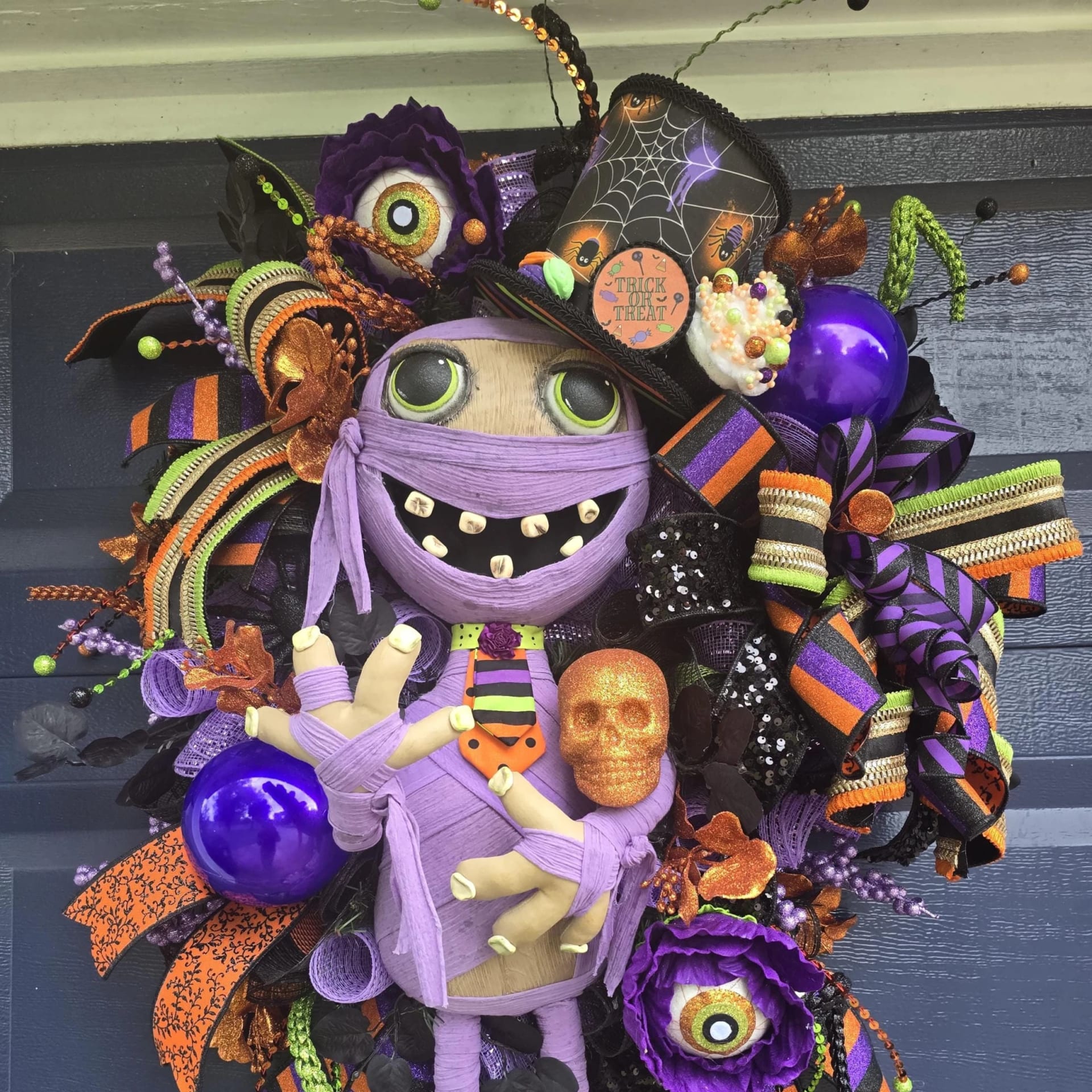 Whimiscal Mummy Halloween Decor, photograph 4