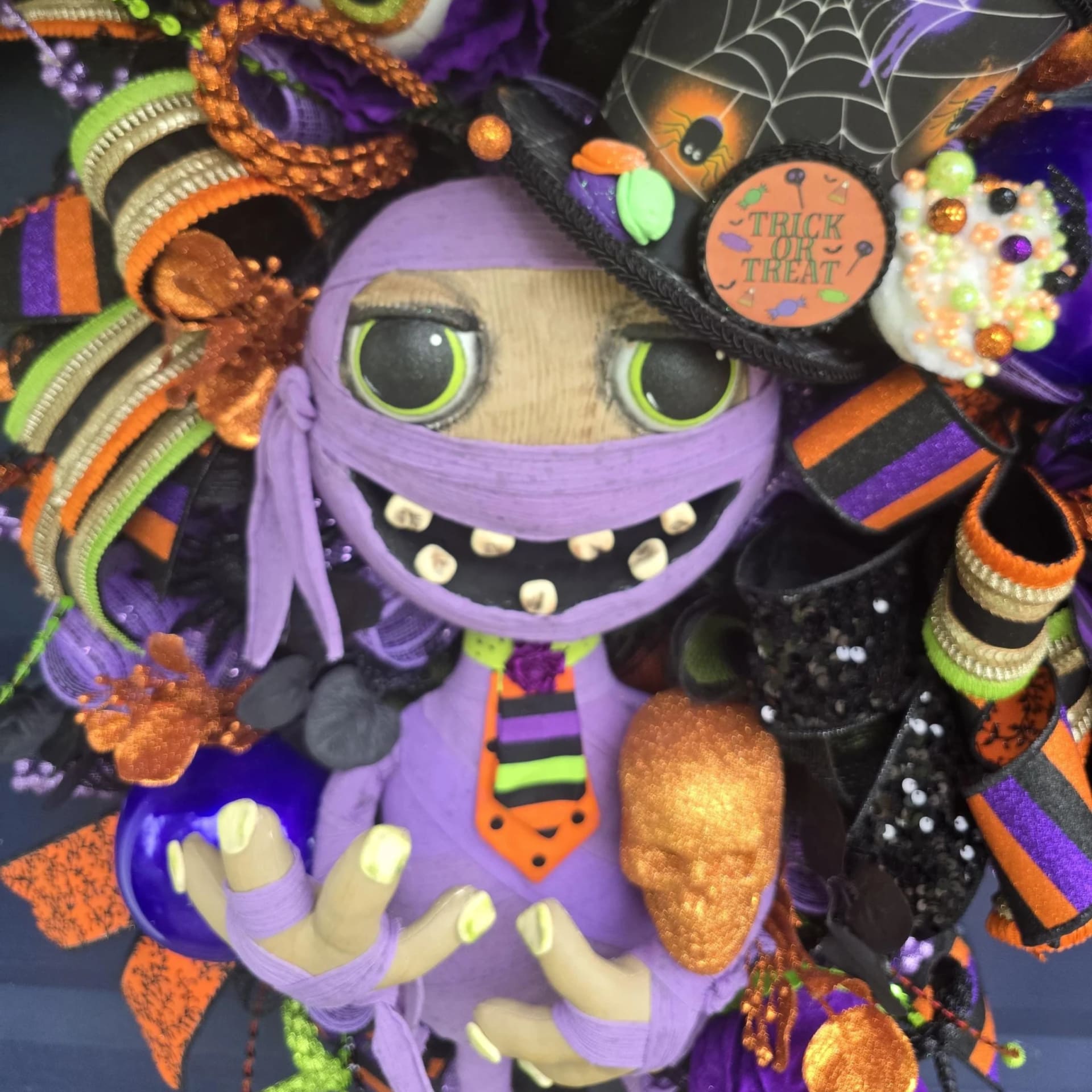 Whimiscal Mummy Halloween Decor, photograph 5
