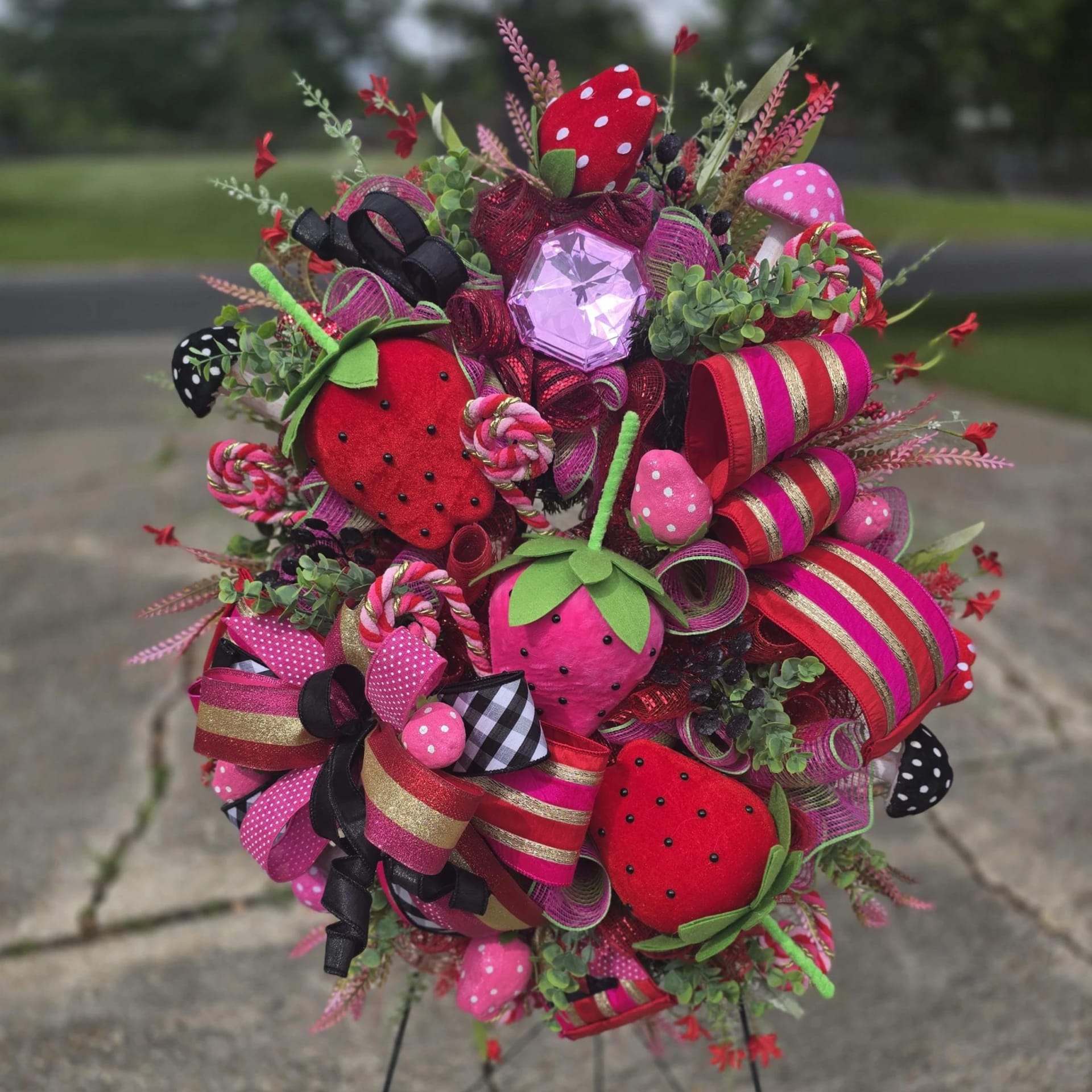 XL Strawberry Wreath