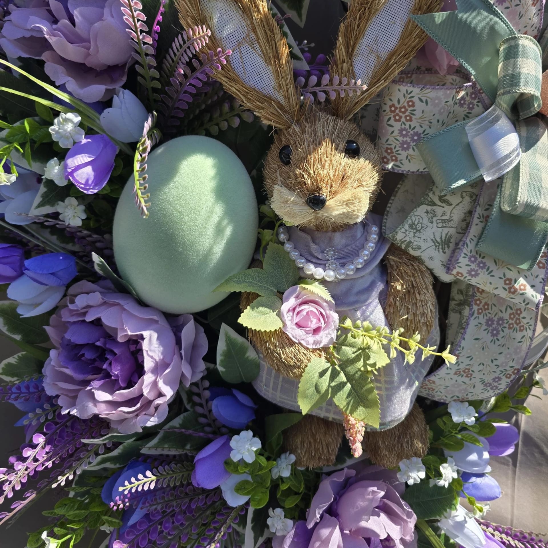 Purple Bunny Wreath, photograph 2