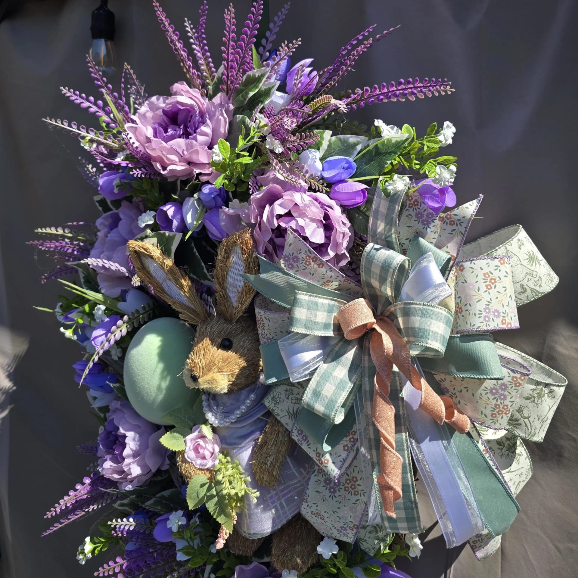 Purple Bunny Wreath, photograph 3