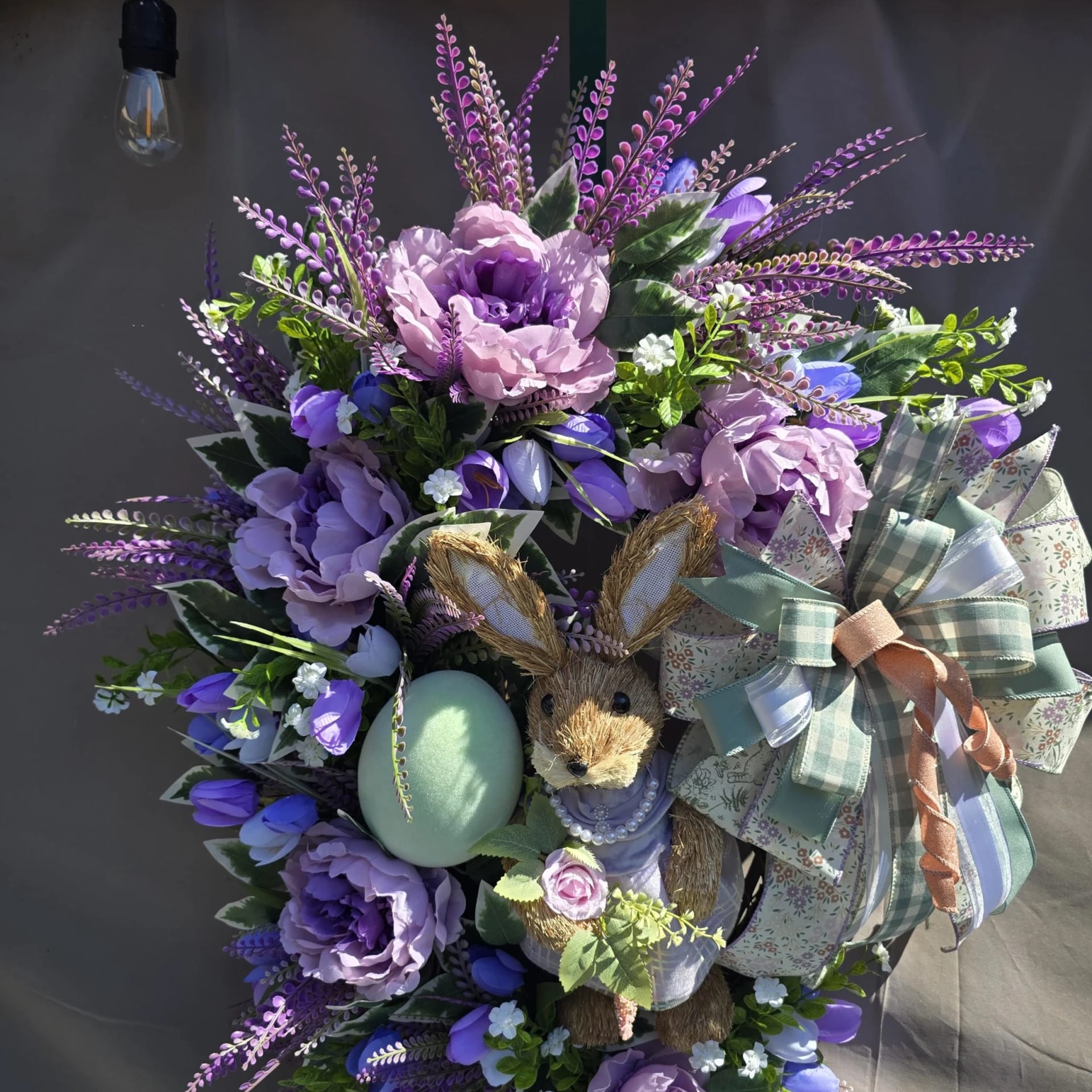 Purple Bunny Wreath, photograph 4
