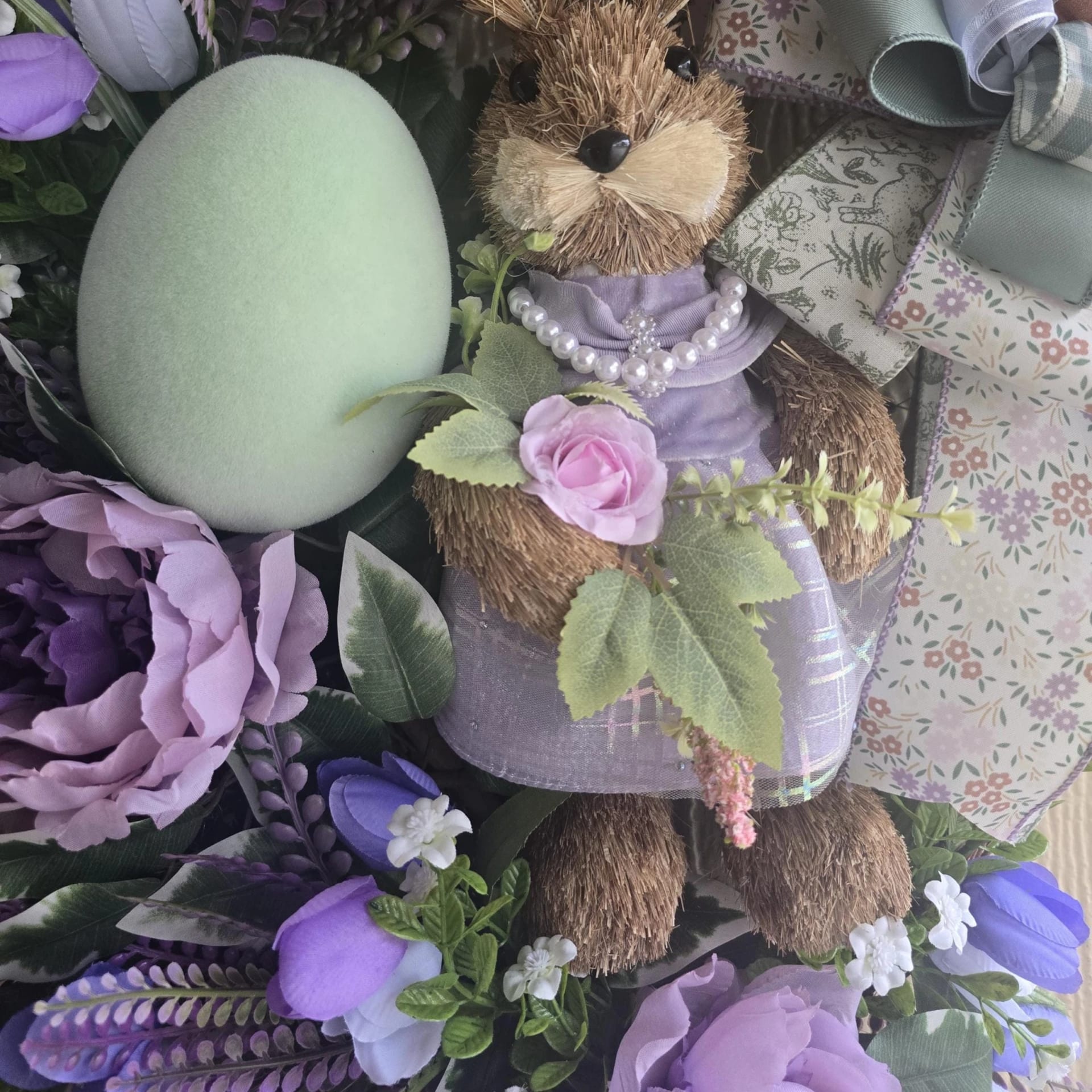 Purple Bunny Wreath, photograph 5