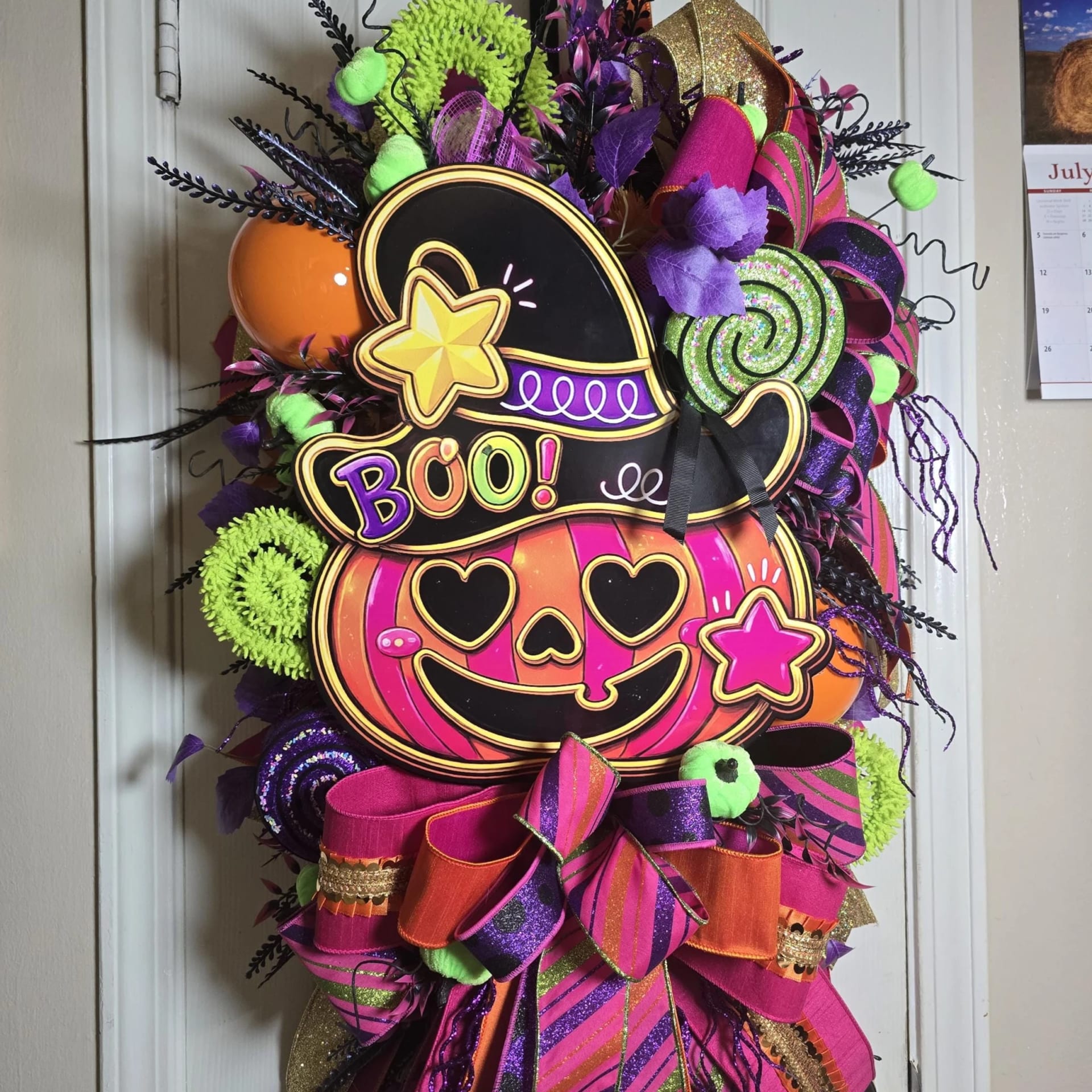Halloween Door Wreath, photograph 2