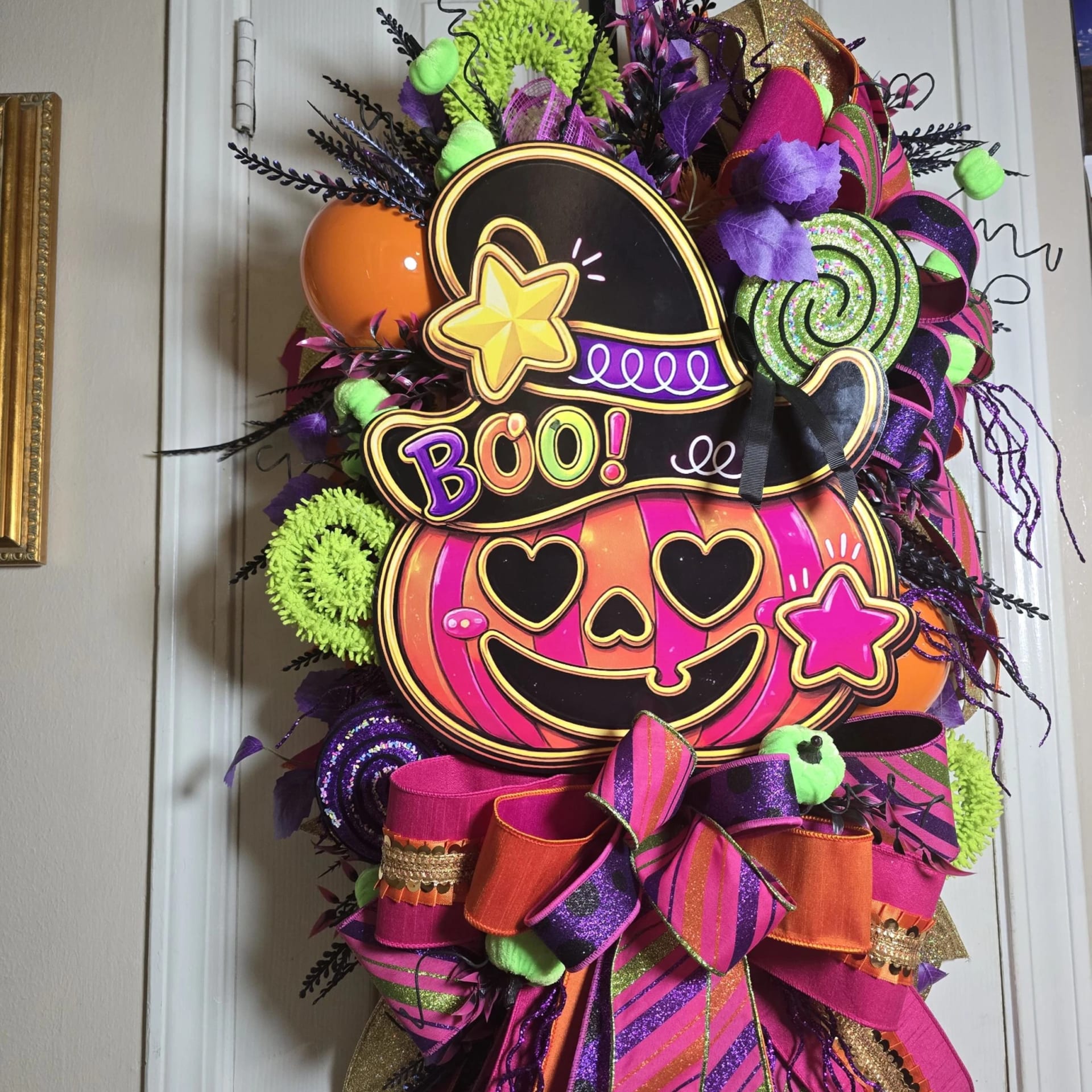 Halloween Door Wreath, photograph 4