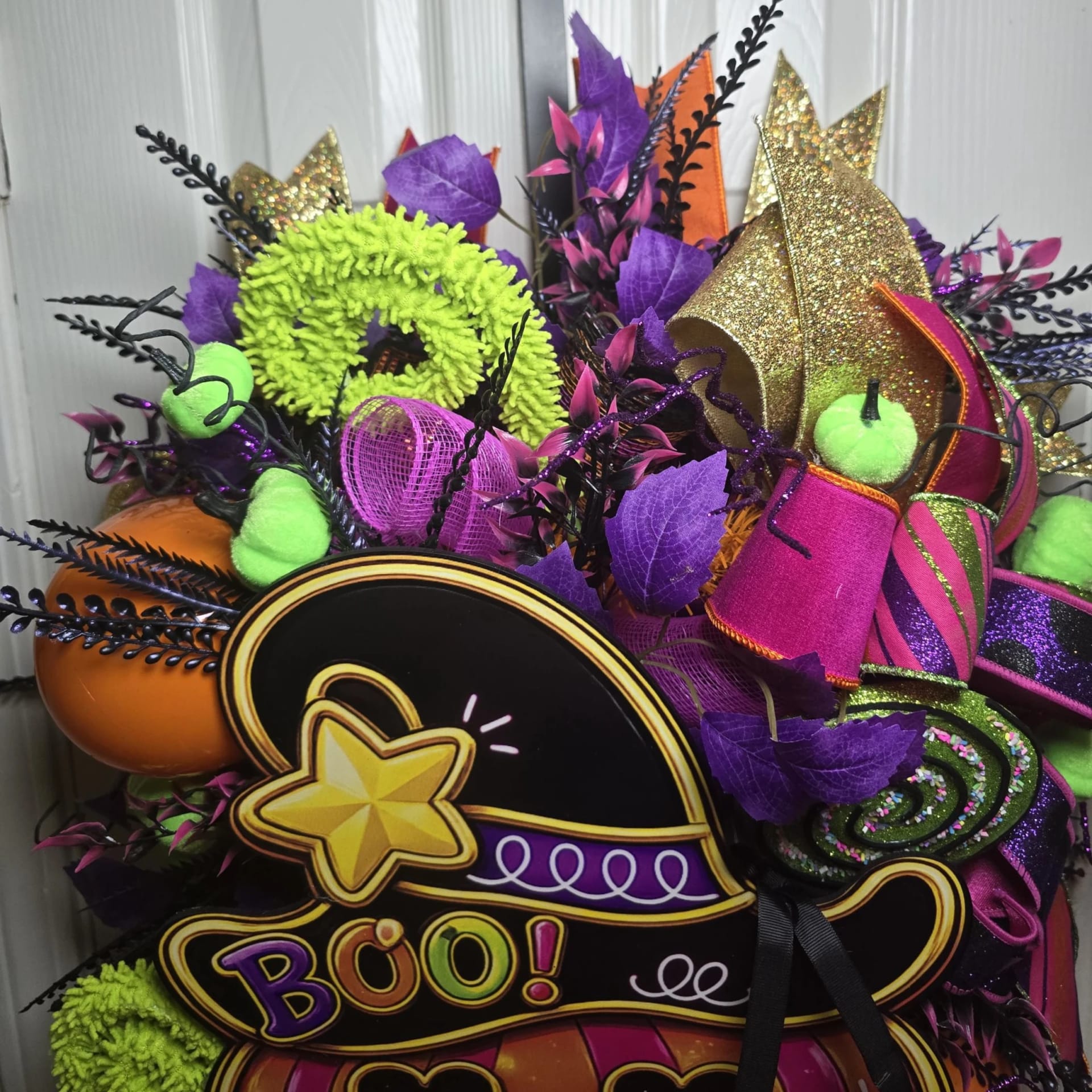 Halloween Door Wreath, photograph 5
