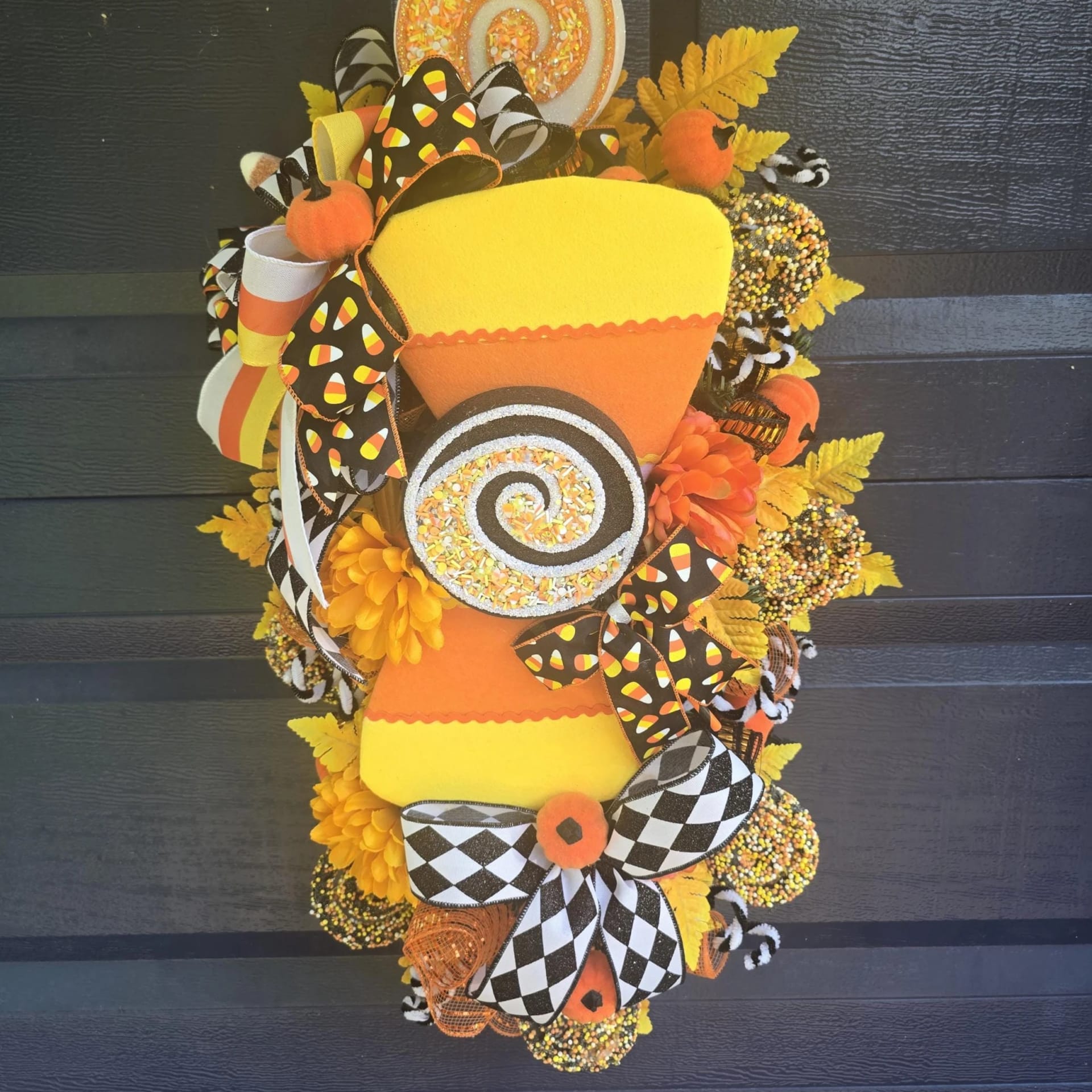 Halloween Candy Corn Swag