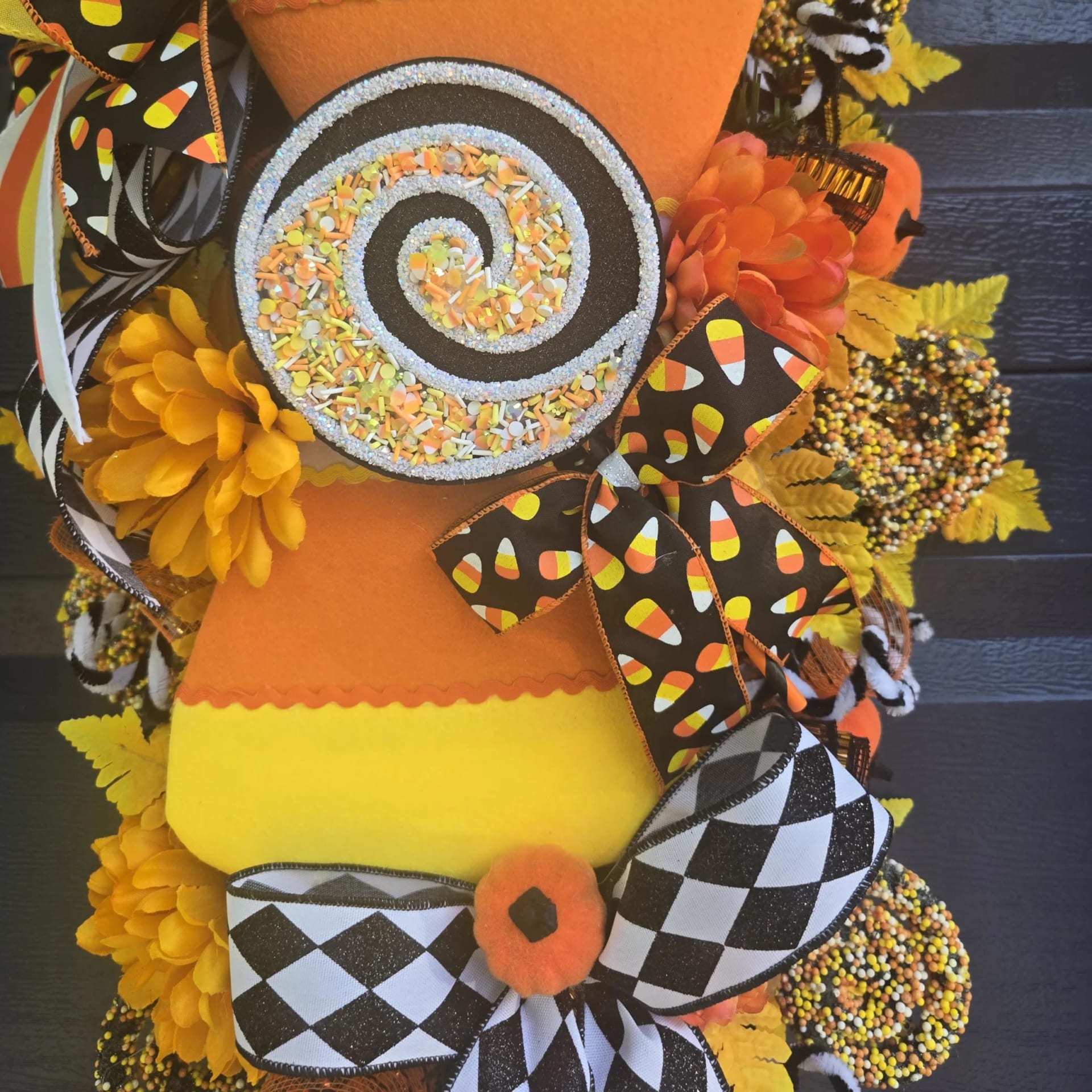 Halloween Candy Corn Swag, photograph 6