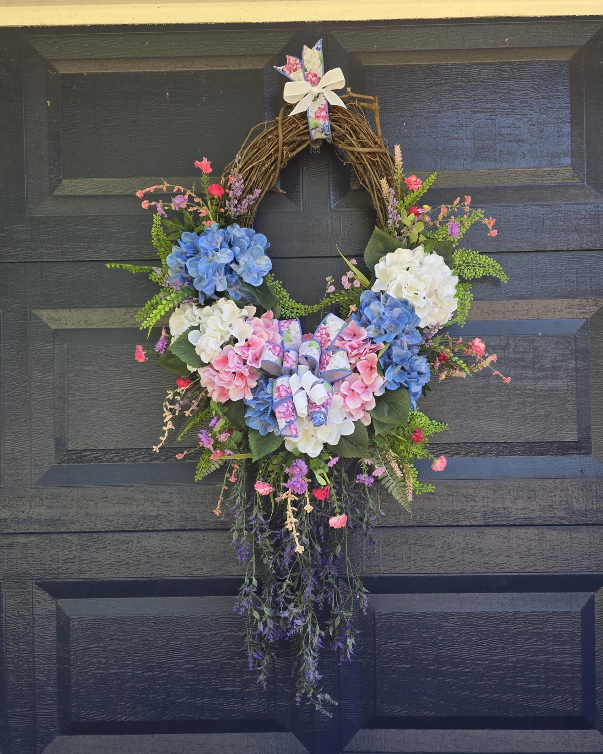 Hydrangea Wreath for Front Door