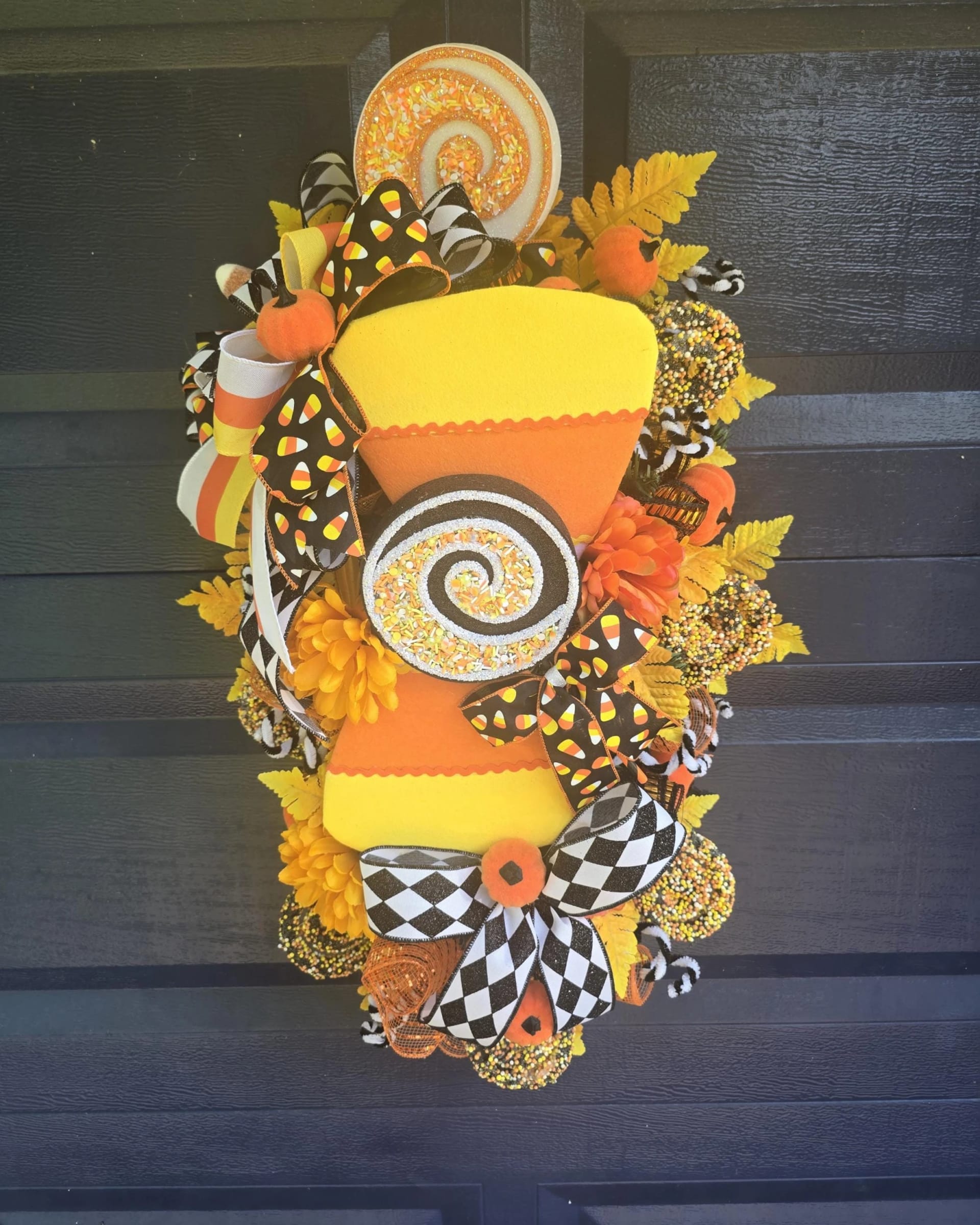 Halloween Candy Corn Swag