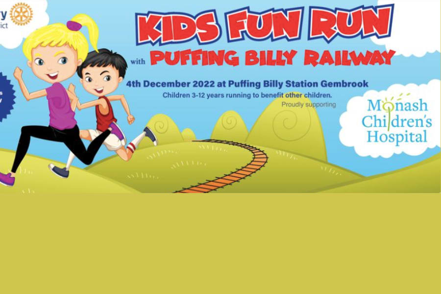 Kids Fun Run with Puffing Billy - Eastern Dandenong Ranges