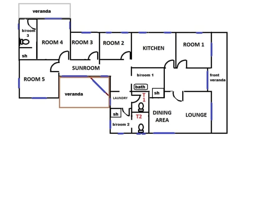 Floor Plan for Serendipity House