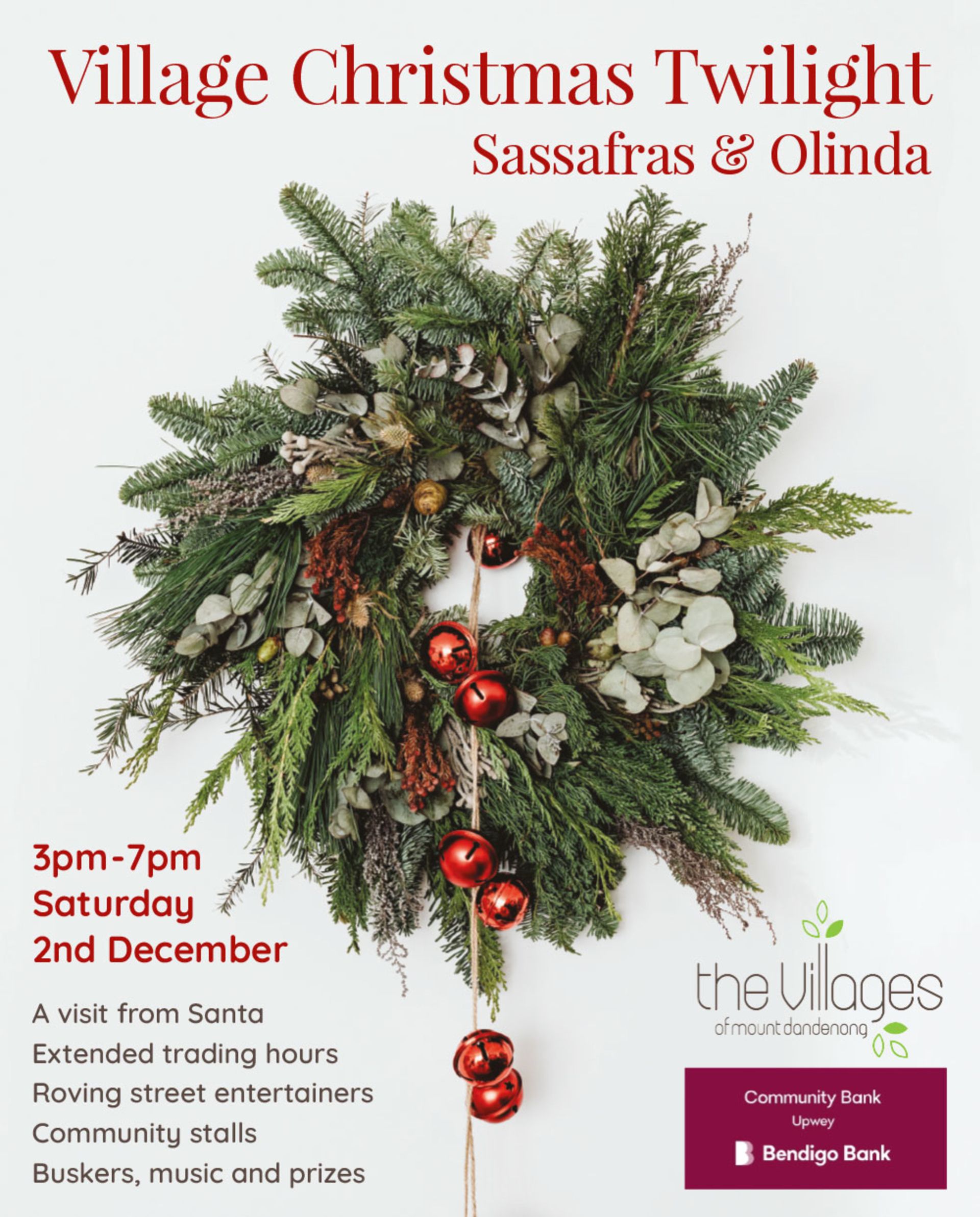 Village Christmas Twilight The Villages Dandenong Ranges