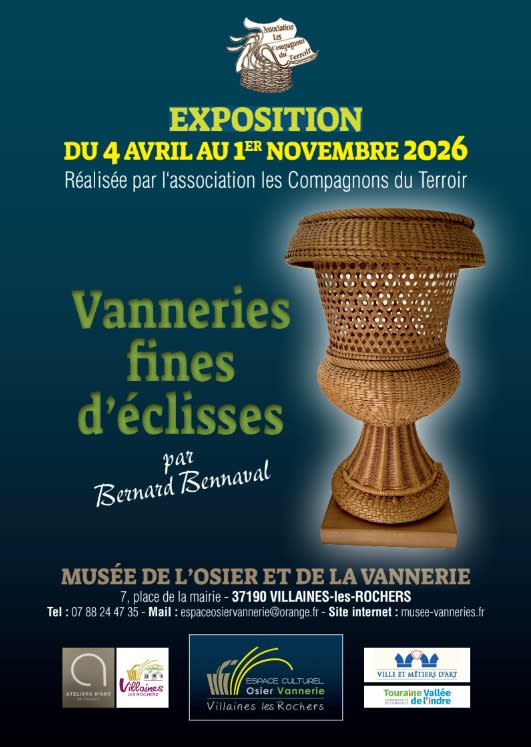 Affiche ou photo de Exposition "Vanneries fines d’éclisse" - Espace culturel osier vannerie