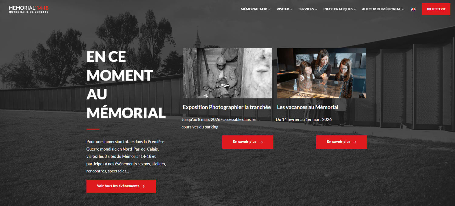 Affiche ou photo de Commémorations du 11 Novembre au Mémorial 14-18 Notre-Dame de Lorette